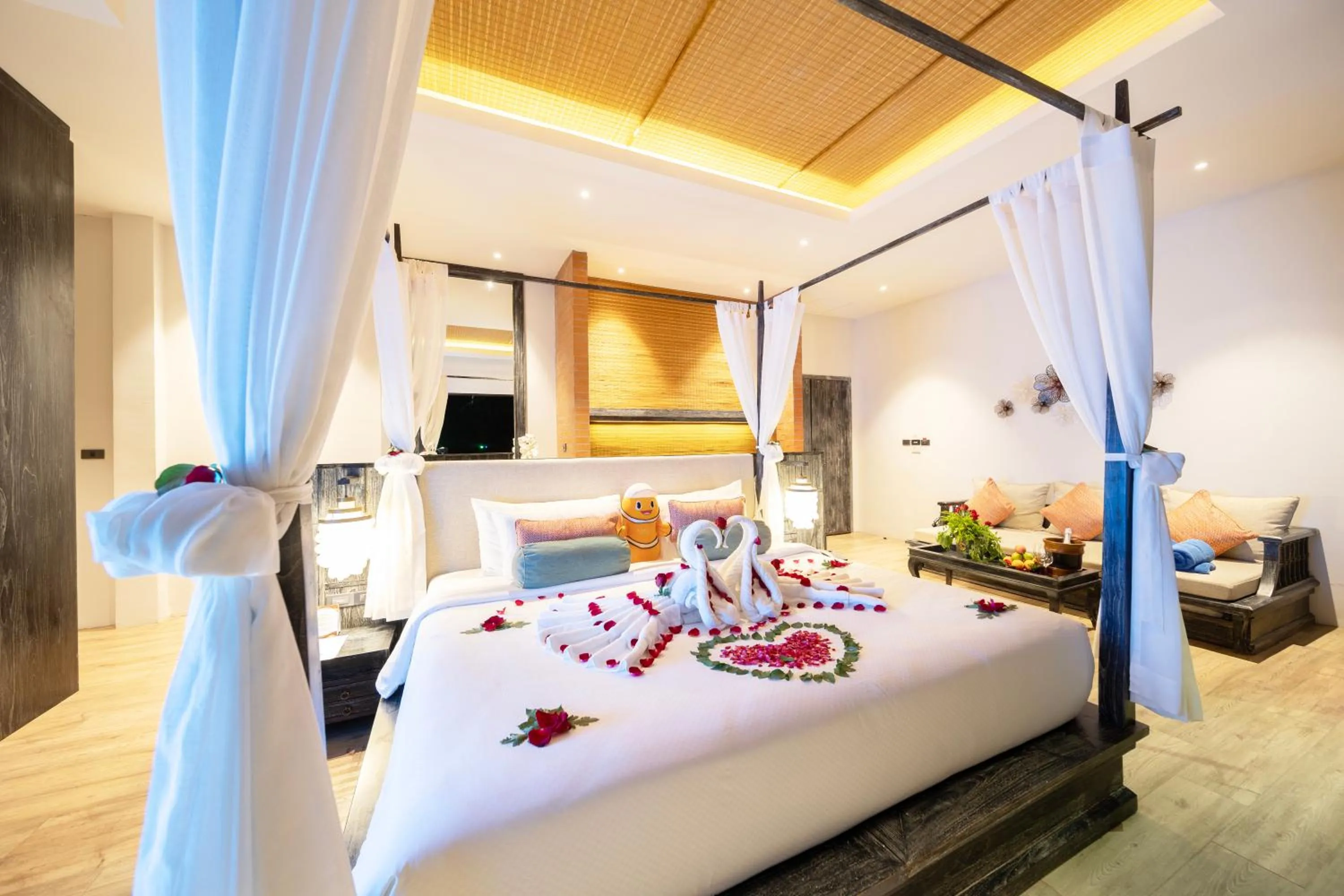 Bed in Ananya Lipe Resort