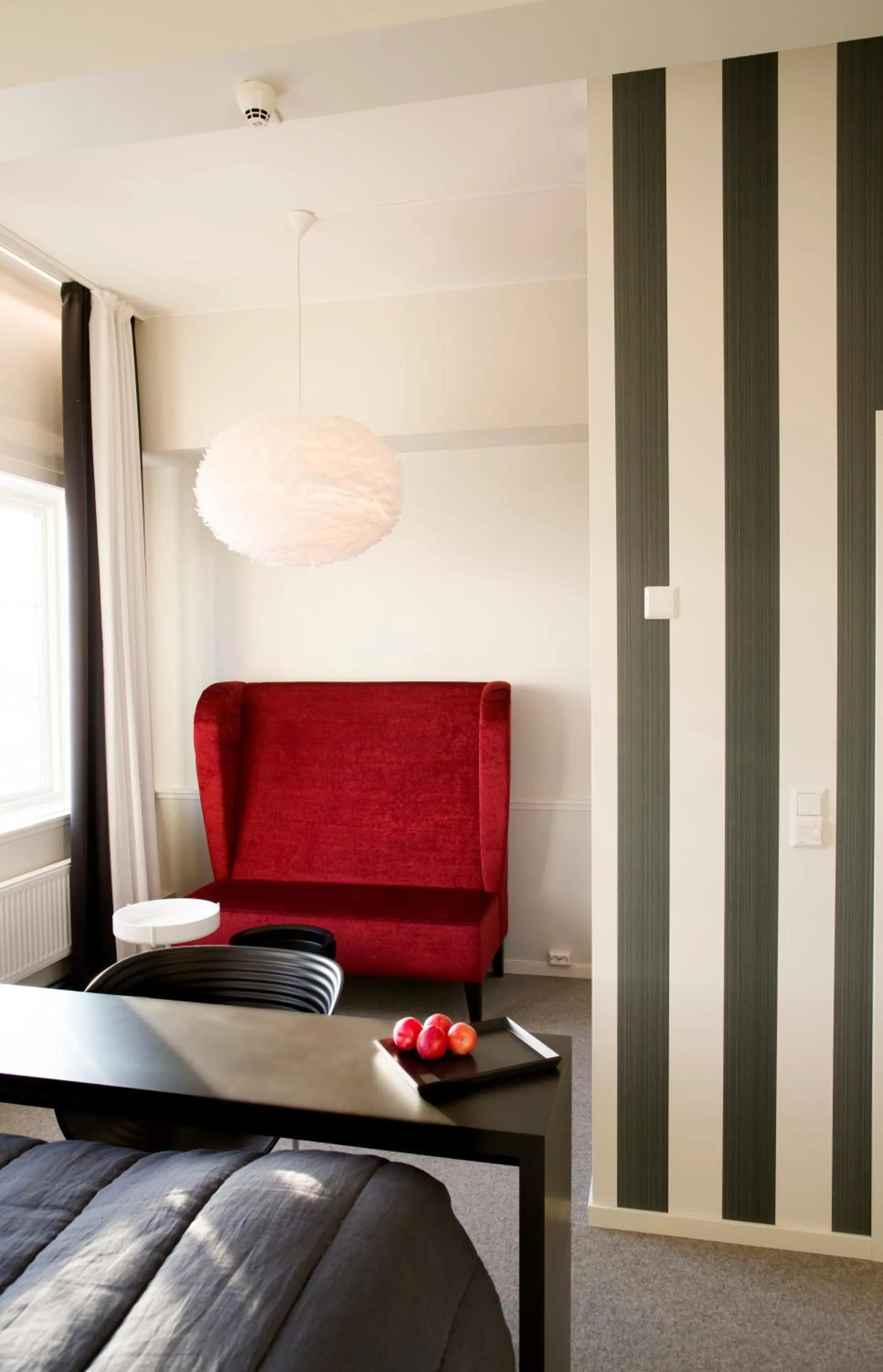 Decorative detail, Bed in Fredriksten Hotell