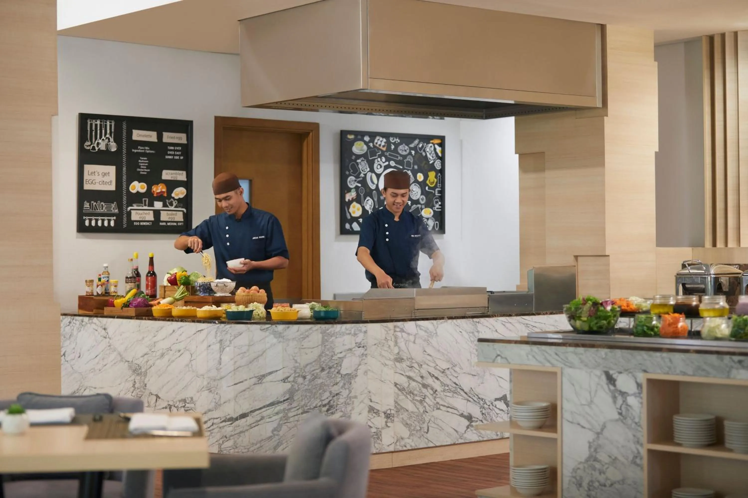 Kitchen or kitchenette in Fairfield by Marriott Bali Kuta Sunset Road