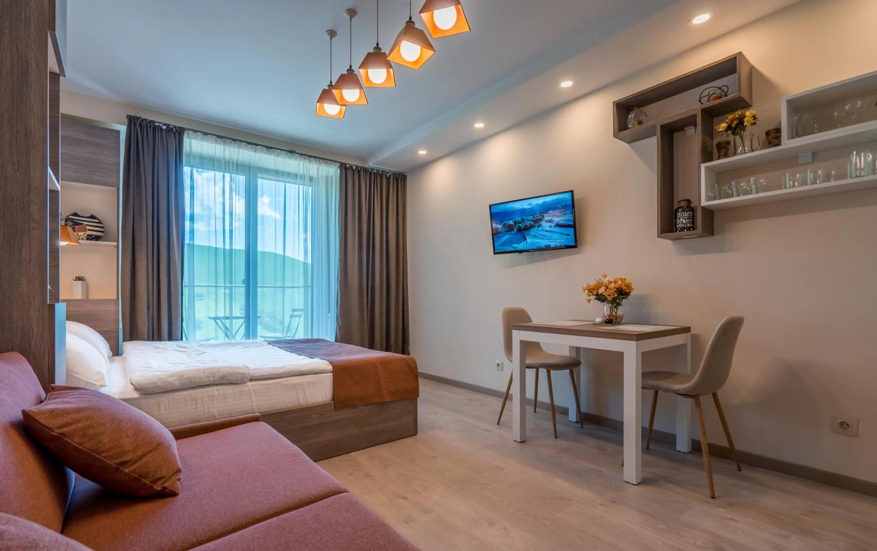 Bed in SkyTop Studios