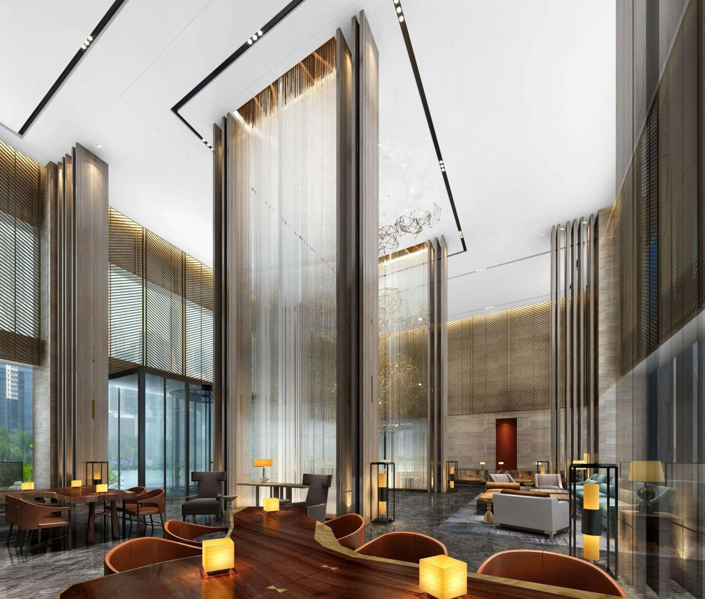 Lobby or reception in Hilton Guiyang