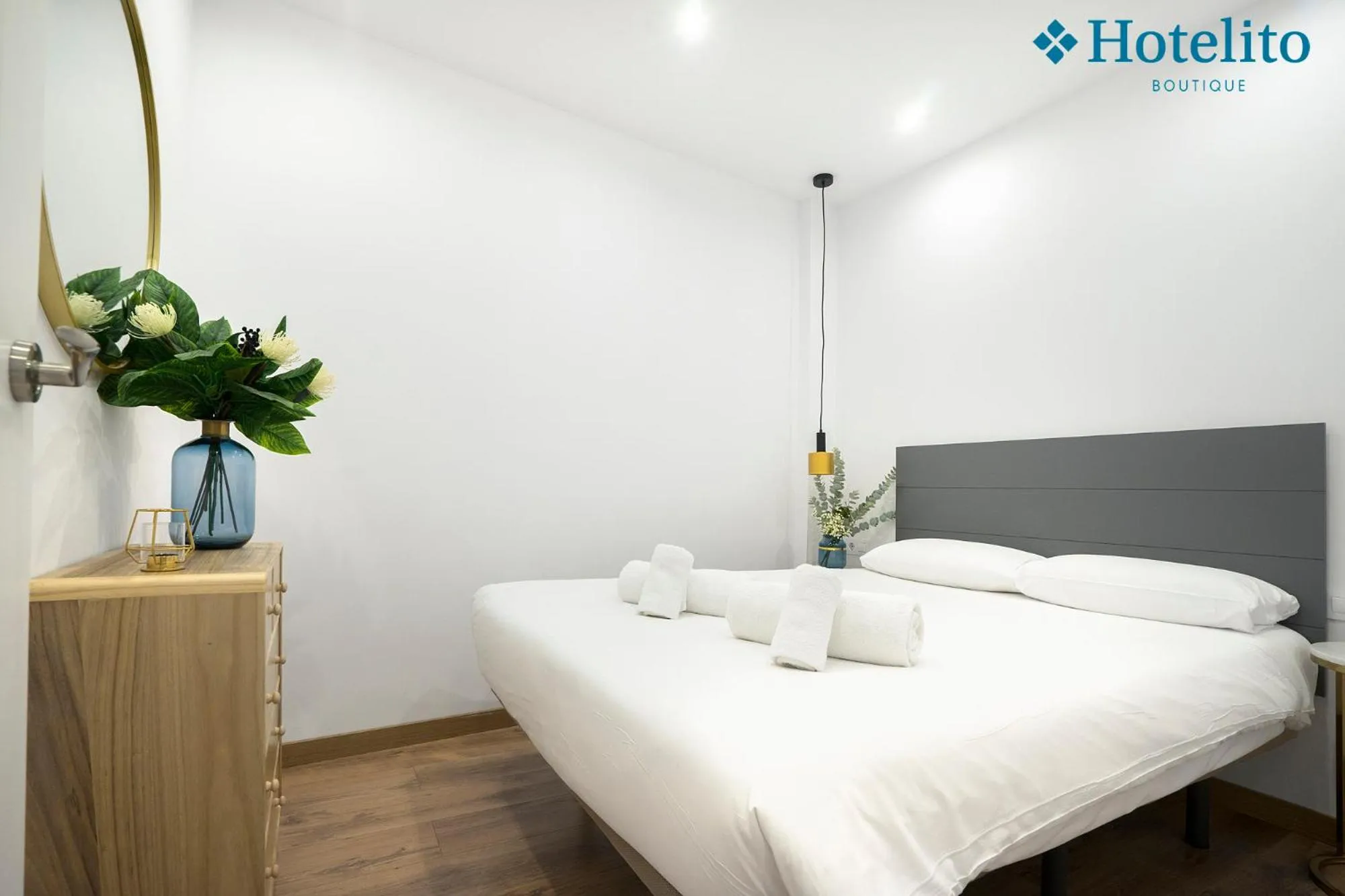 Bedroom, Bed in Hotelito Boutique Badalona Mar