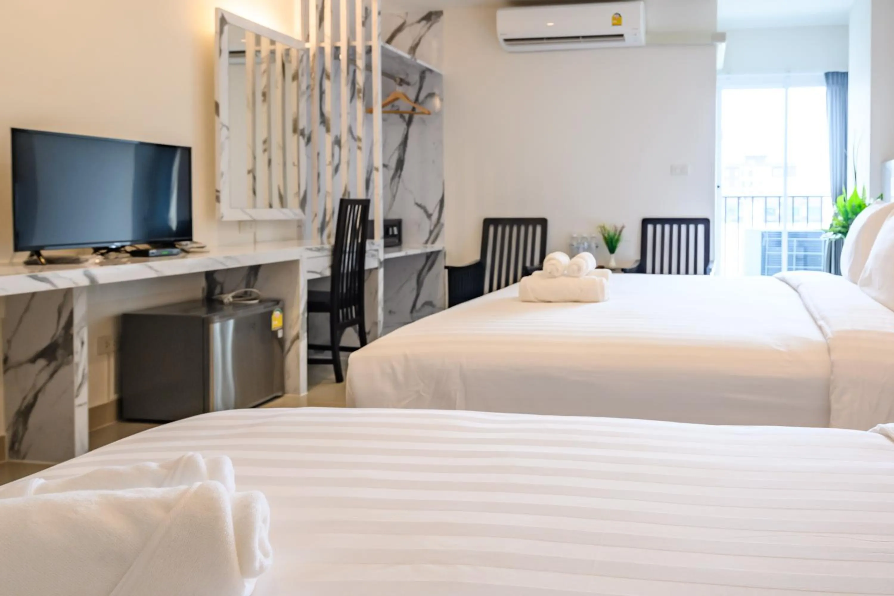 Photo of the whole room, Bed in Don Mueang Place Hotel