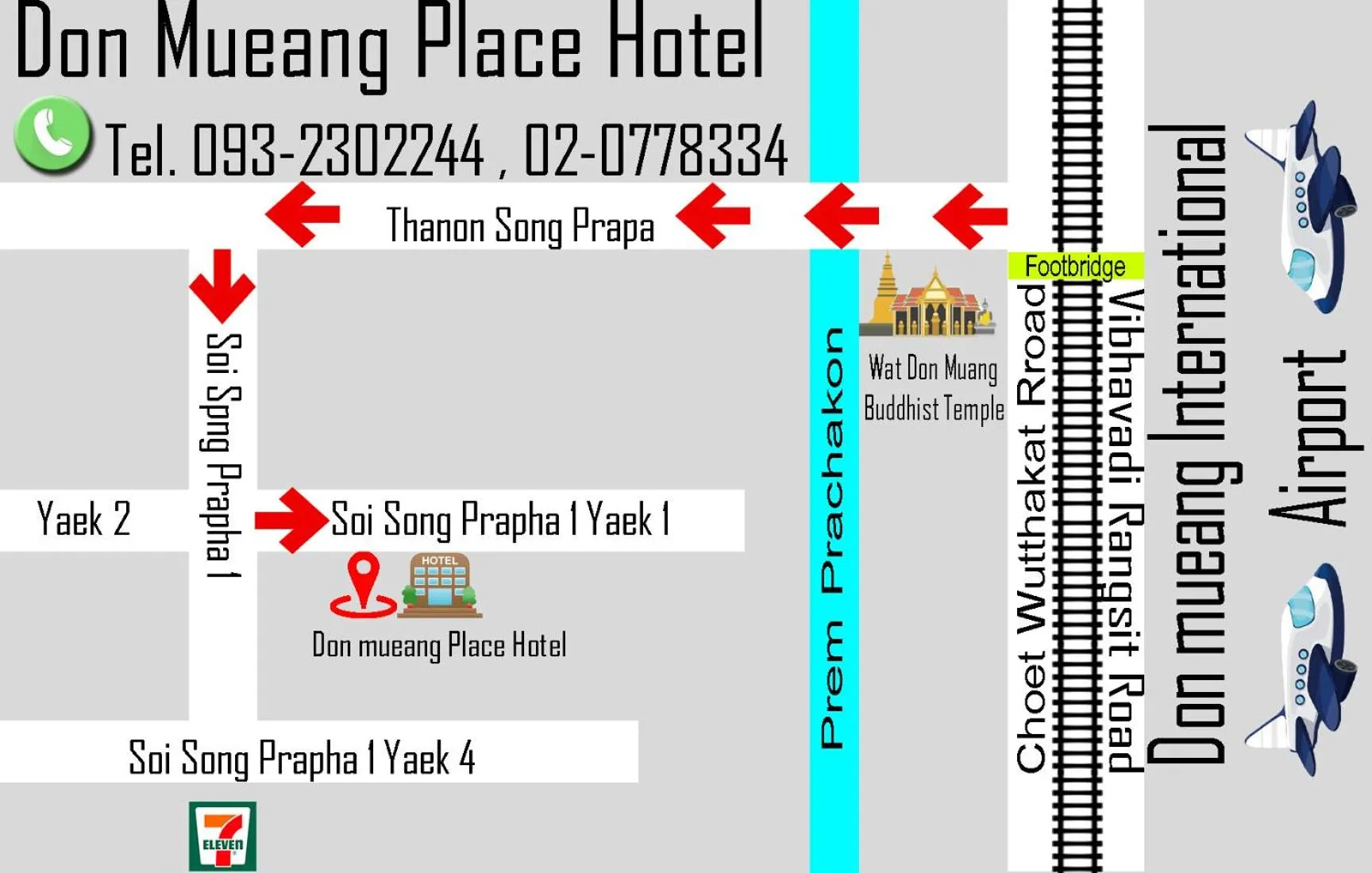 Floor plan in Don Mueang Place Hotel