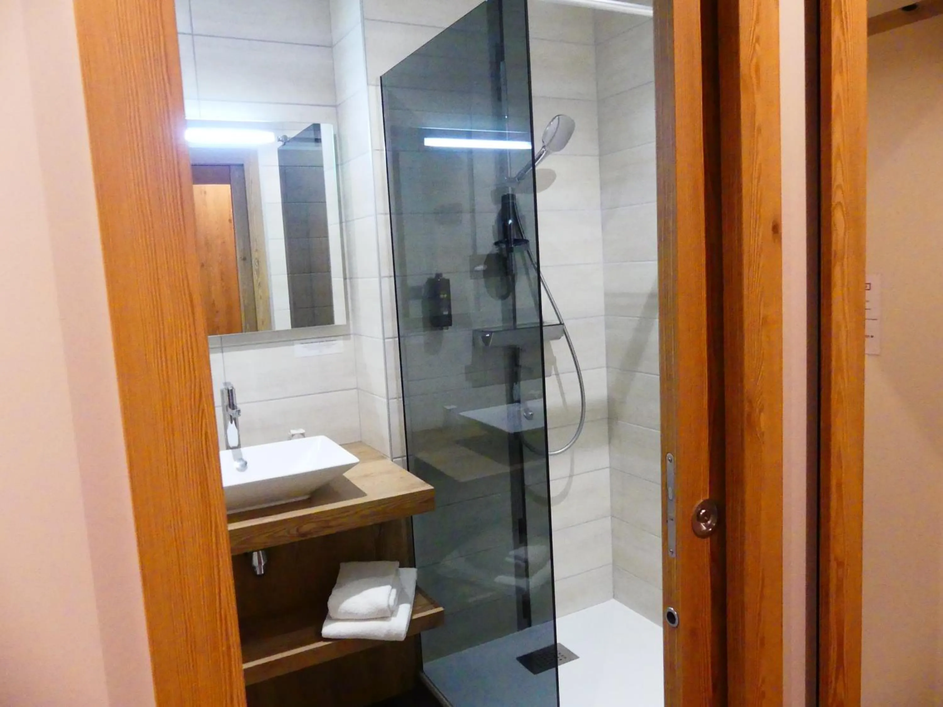 Shower in Logis Hotel Des Bains