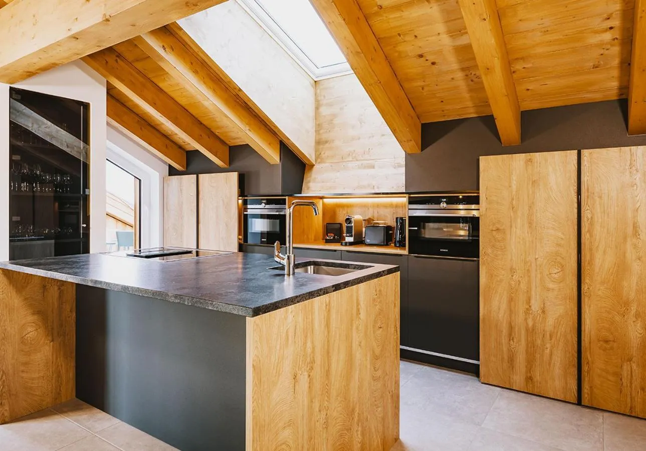 Kitchen or kitchenette in Elements Resort Zell am See