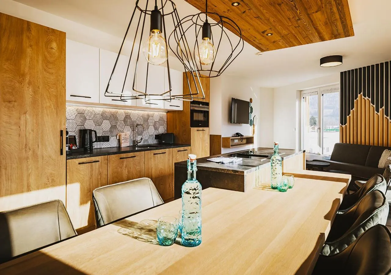 Kitchen or kitchenette in Elements Resort Zell am See