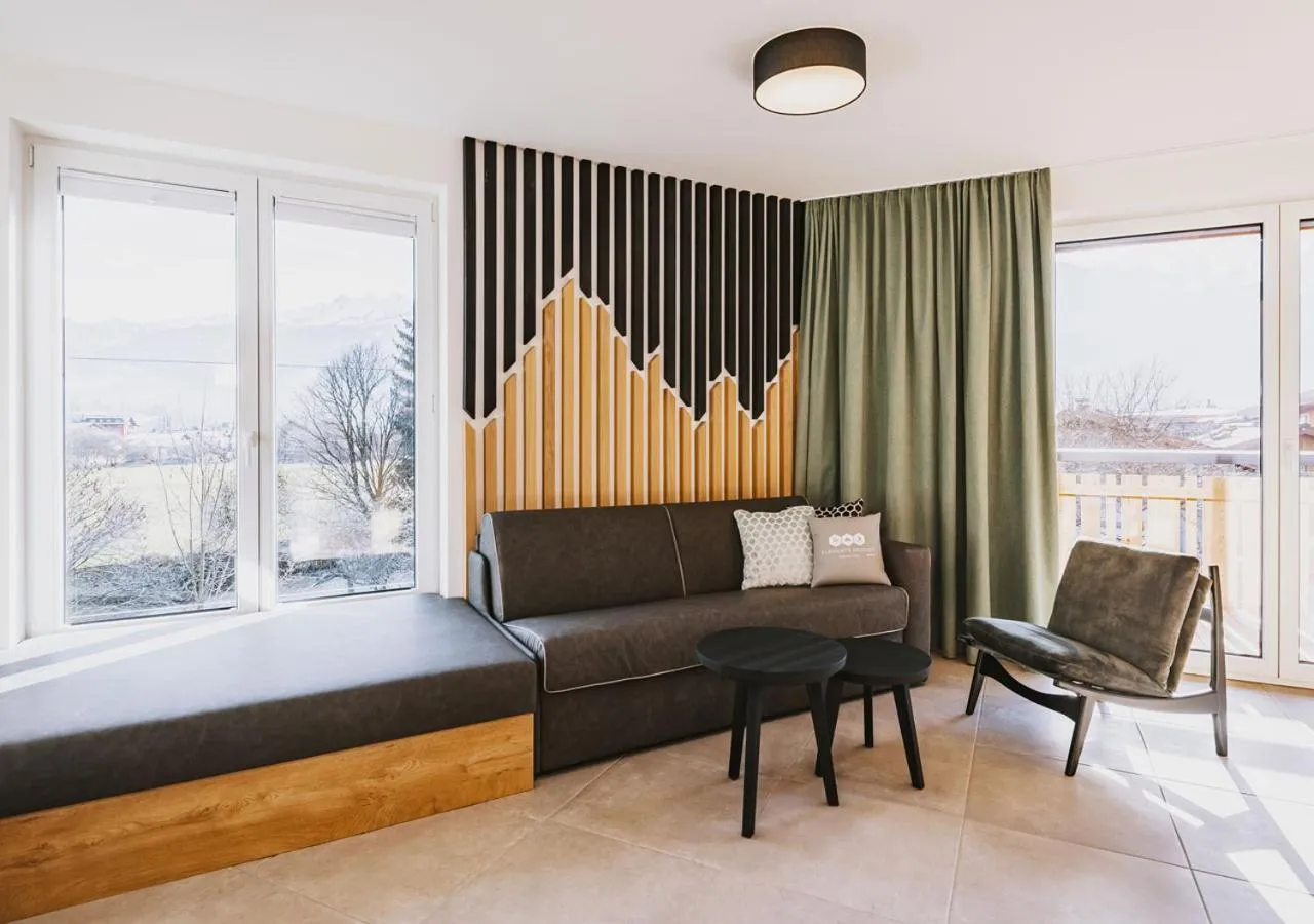 View (from property/room), Bed in Elements Resort Zell am See