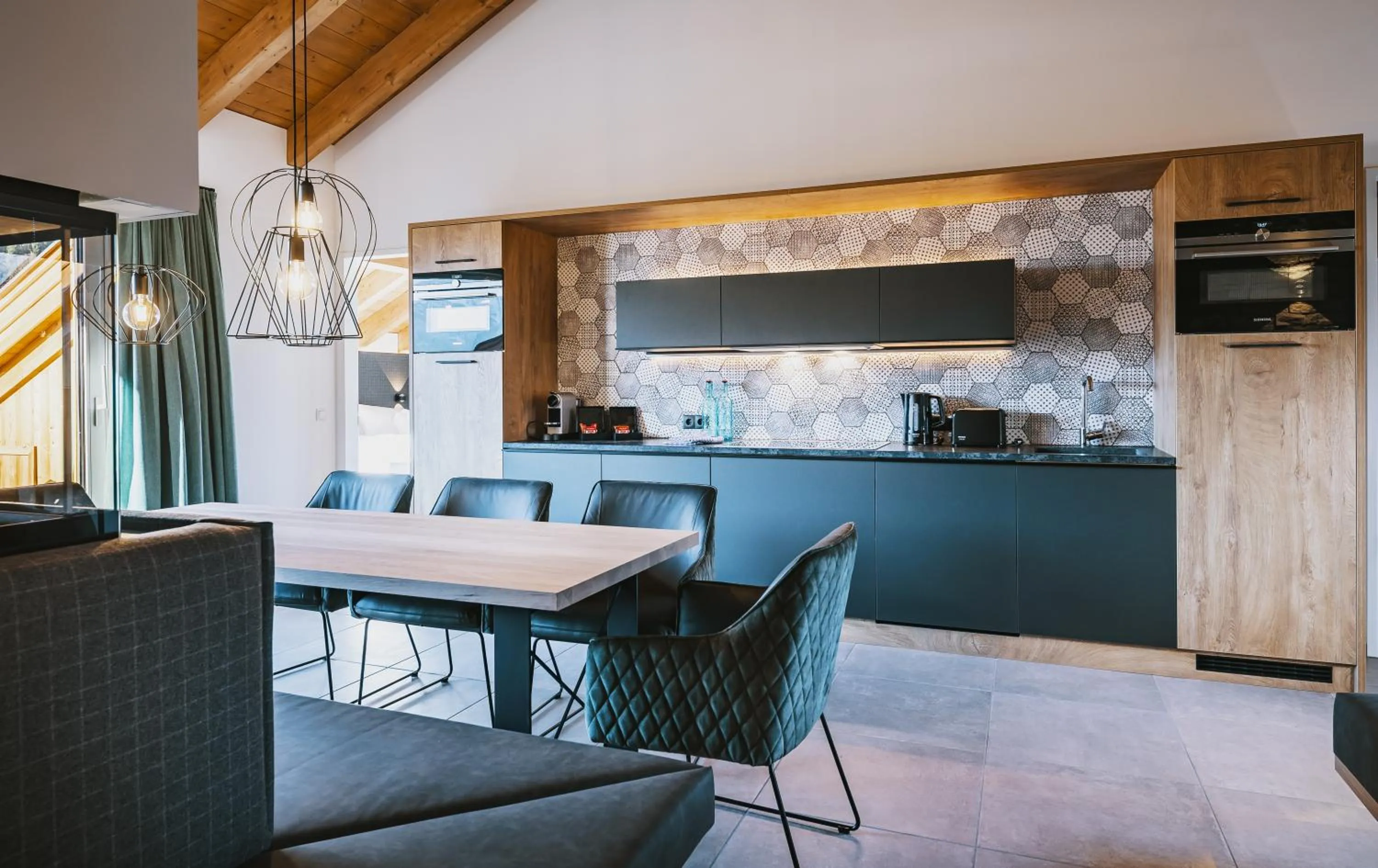 Kitchen or kitchenette in Elements Resort Zell am See