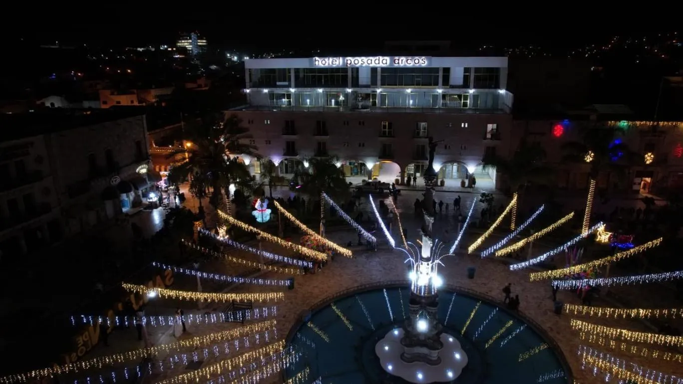 Property building in Hotel Posada Arcos