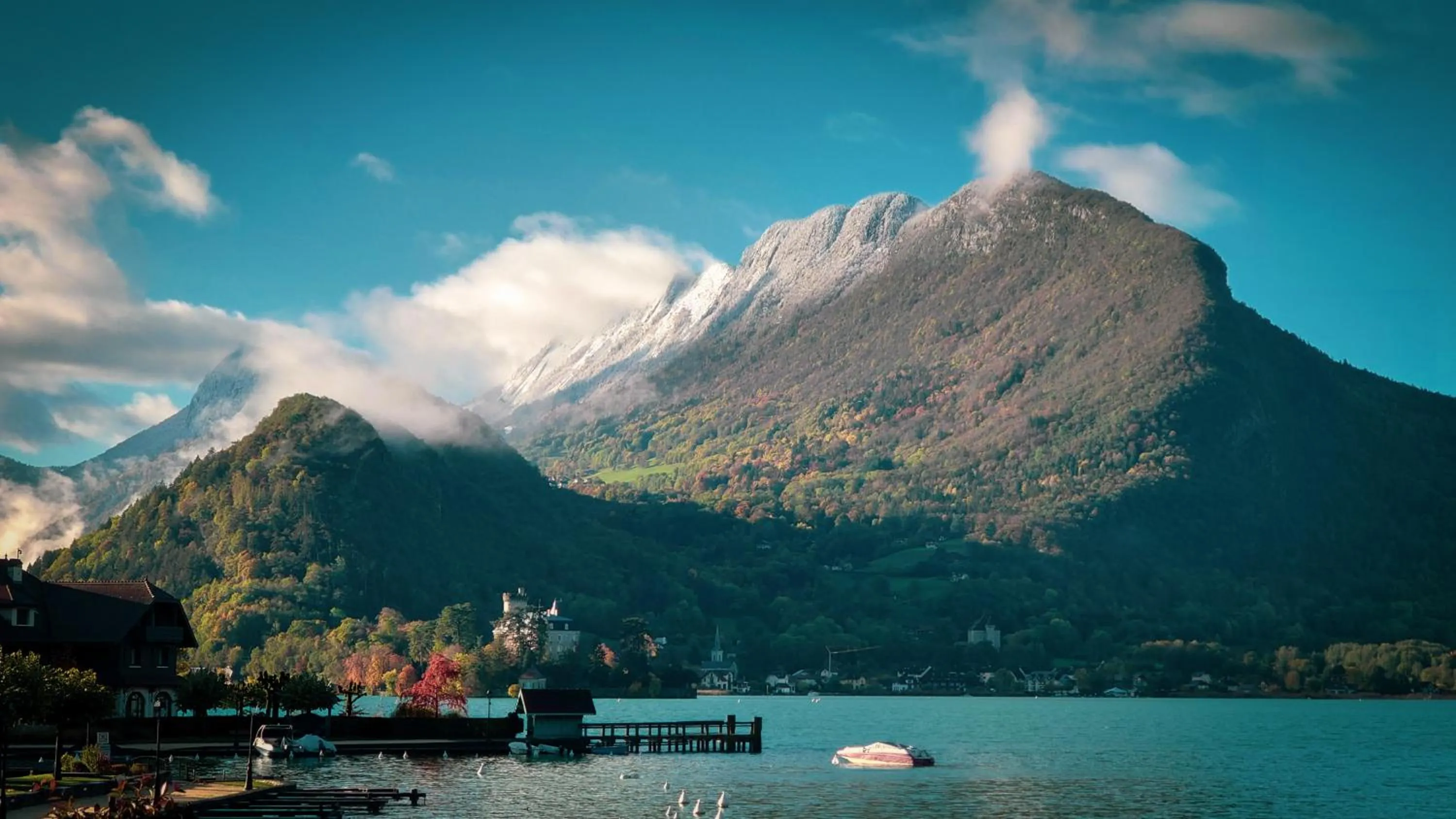 Natural landscape in Abbaye de Talloires