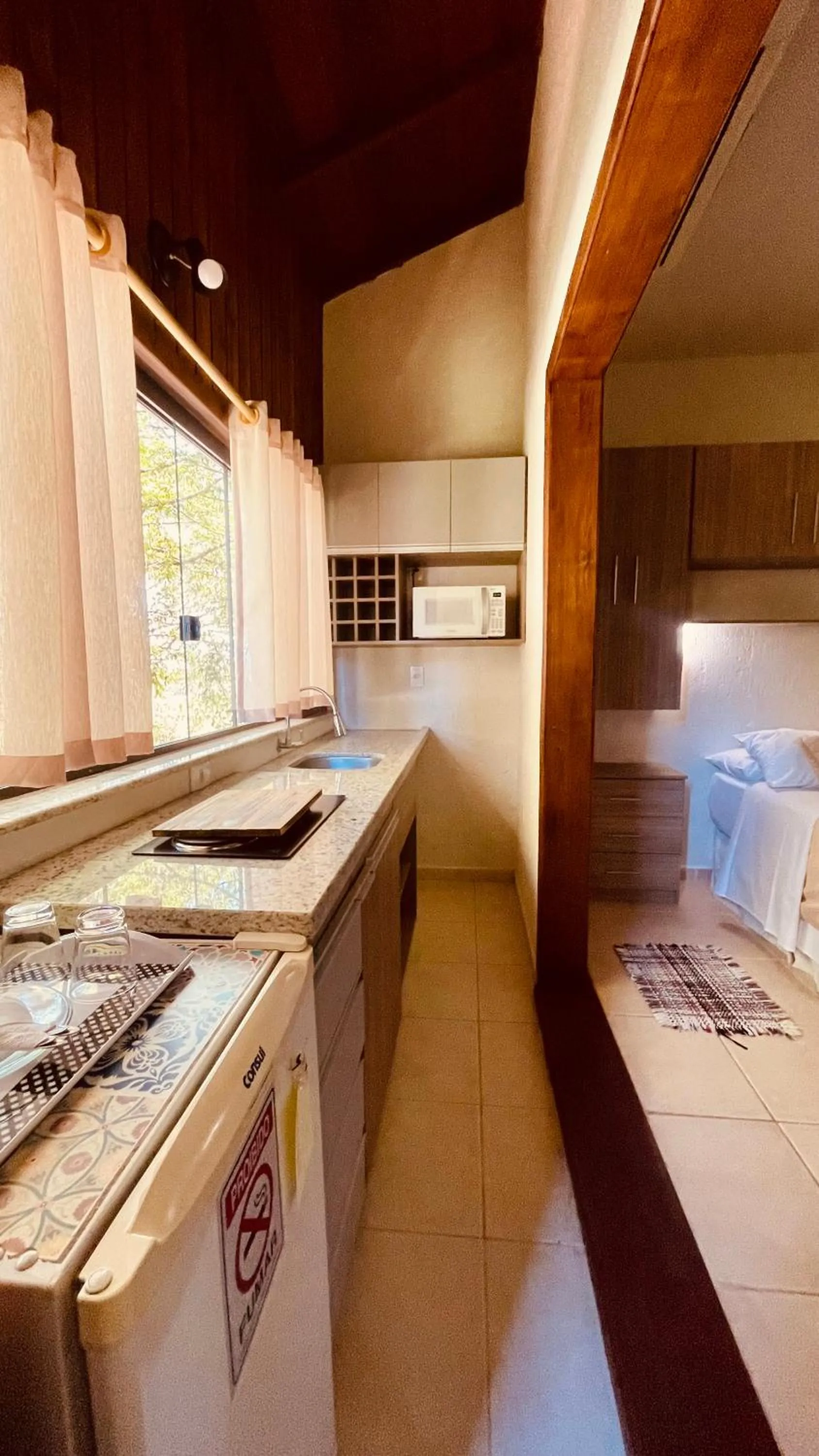 Bed in Pousada Ilha dos Anjos