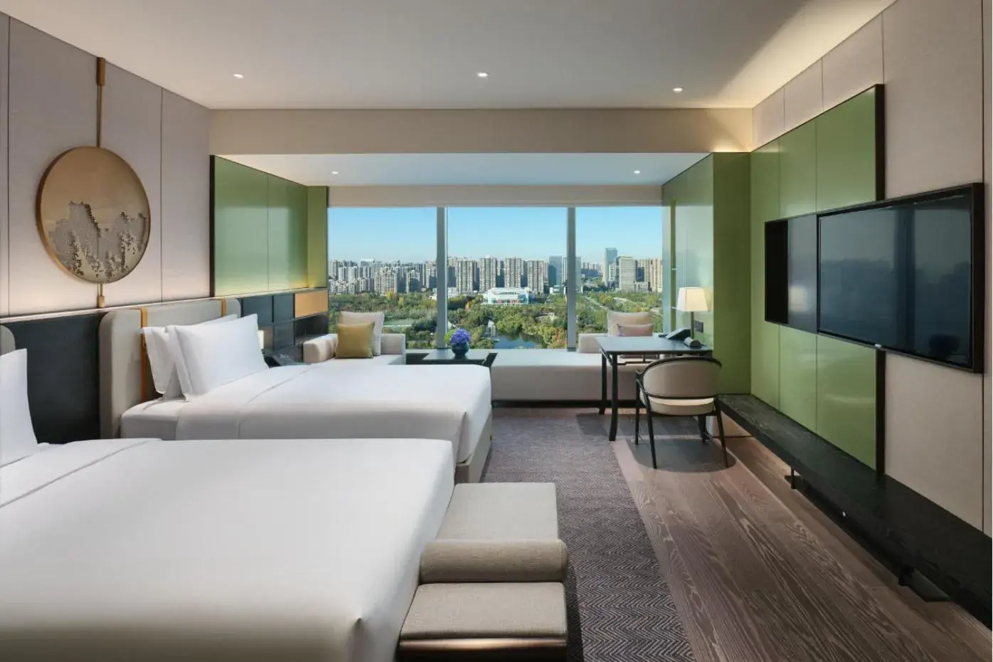 Classic Double Room with Two Double Beds and Garden View in InterContinental Xi'an North by IHG Classic Double Room with Two Double Beds and Garden View in InterContinental Xi'an North by IHG