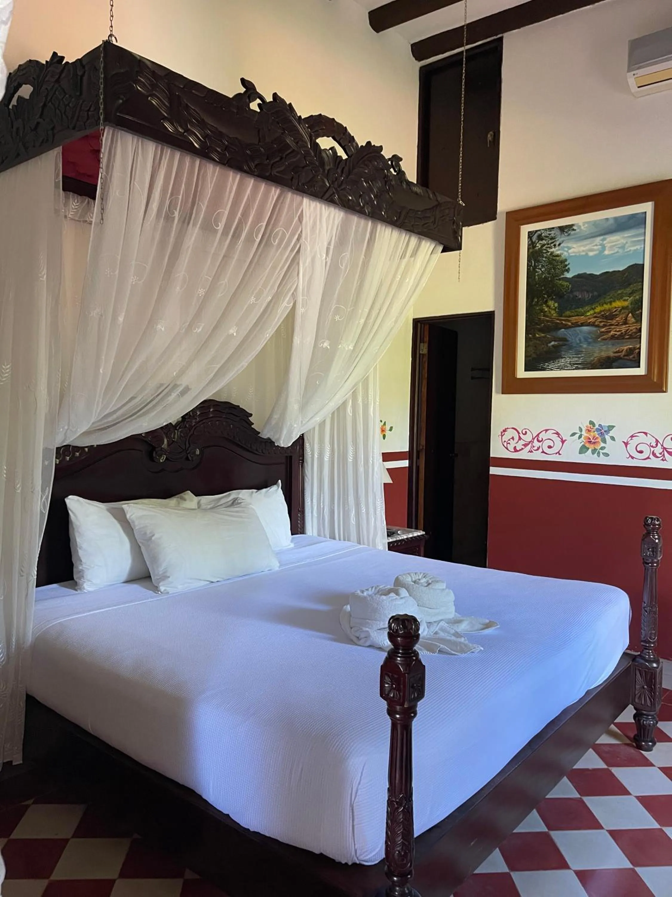 Bed in Hacienda Kaan Ac