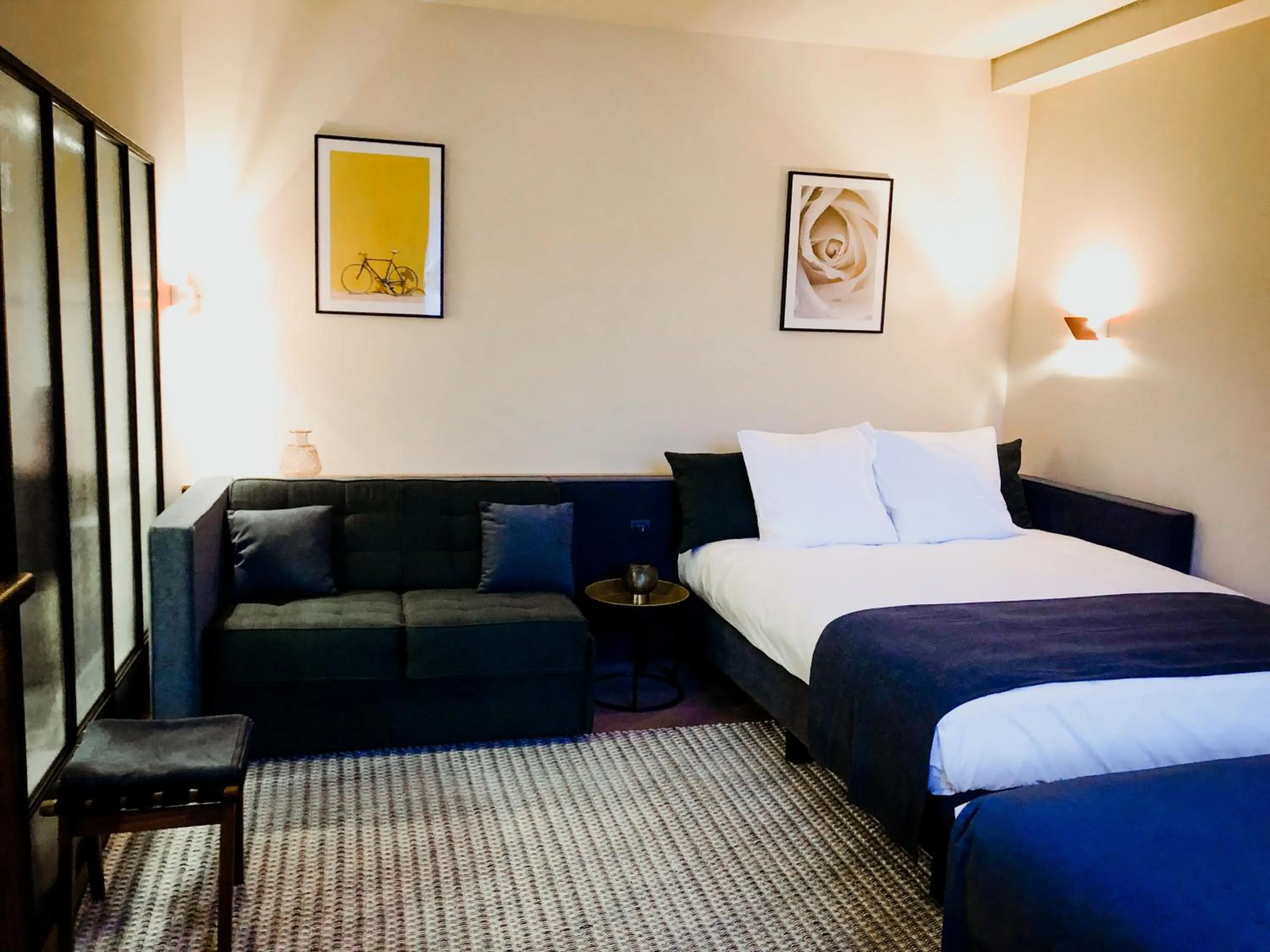 Bed in Getaway Studios Gent