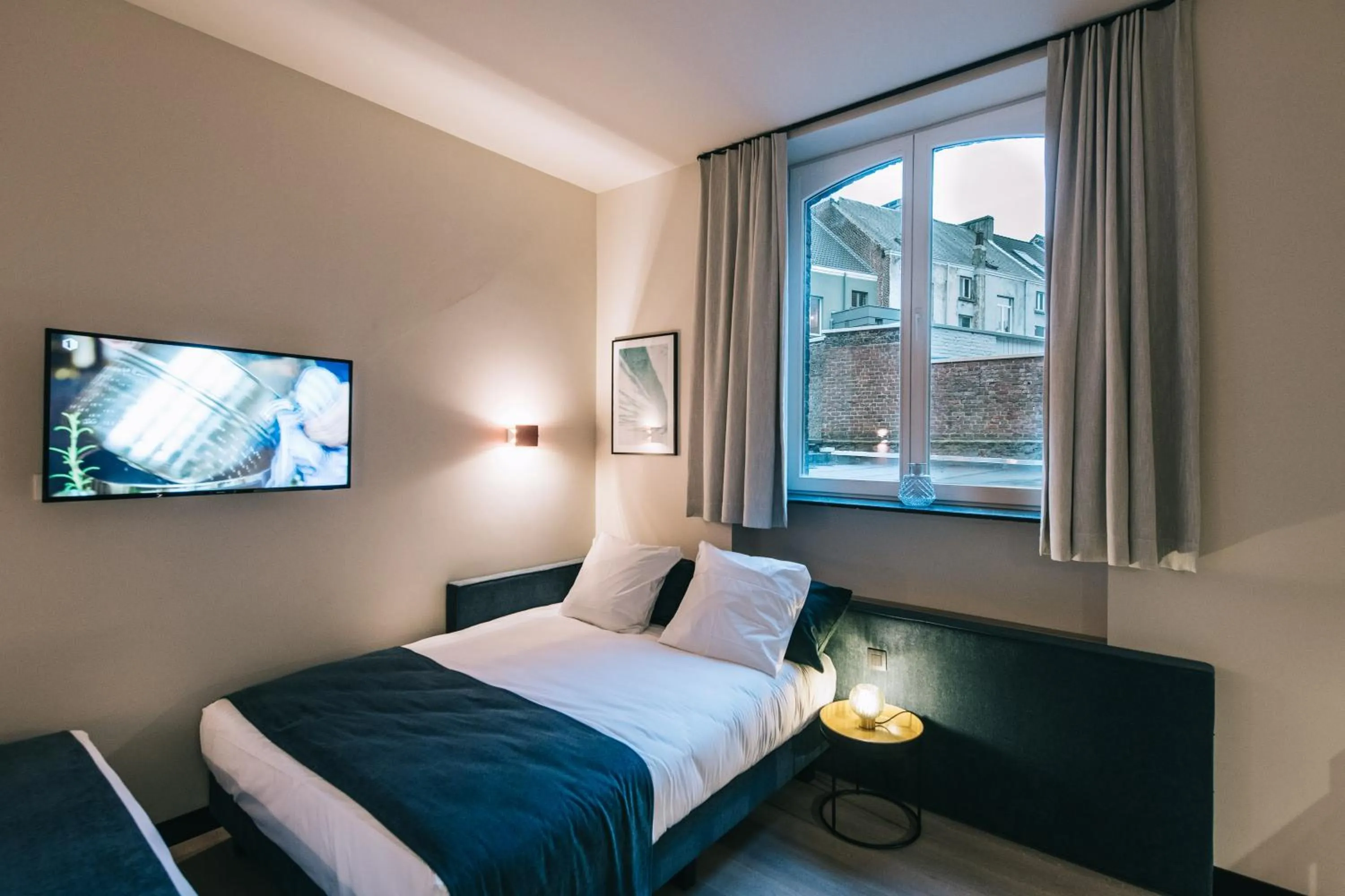 Bed in Getaway Studios Gent