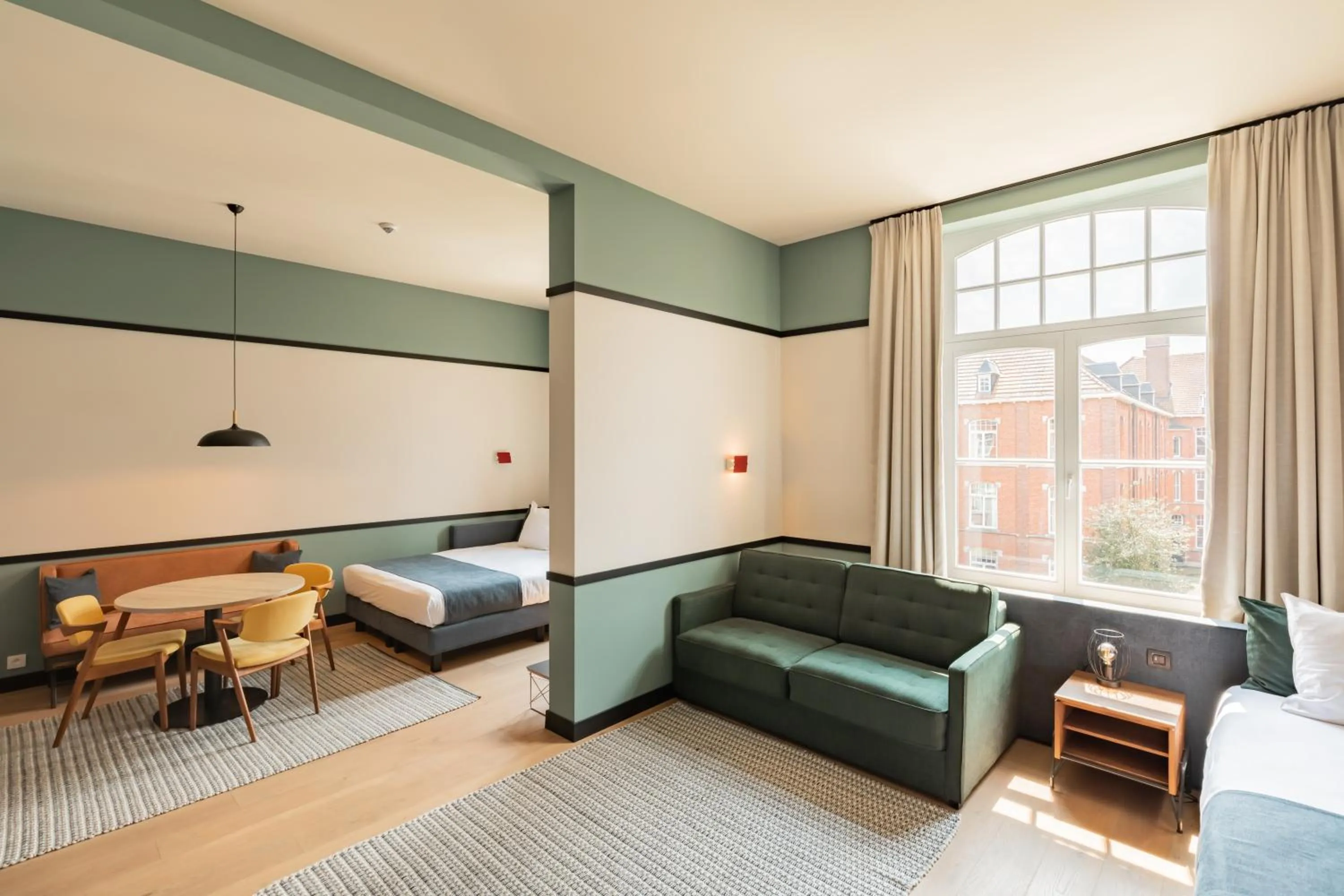 Bed in Getaway Studios Gent