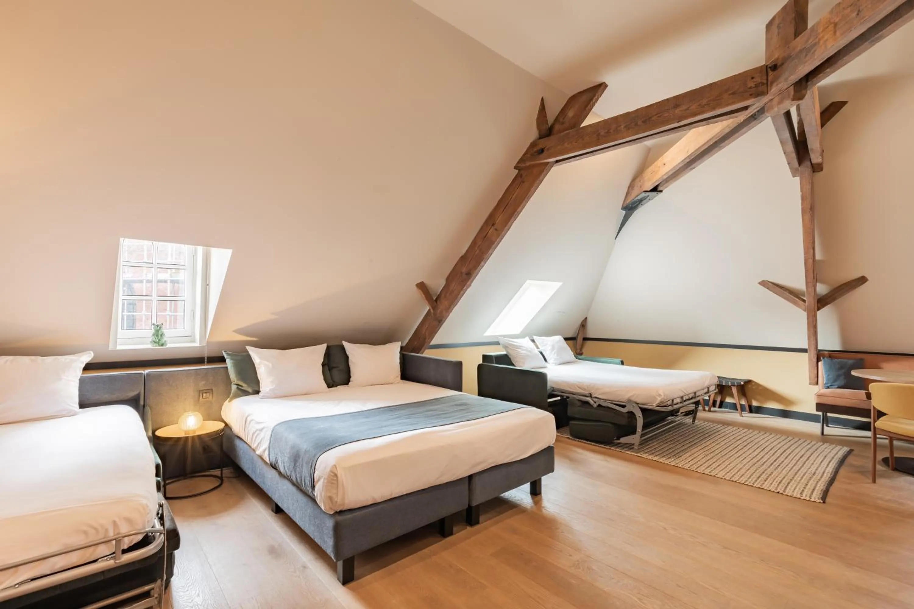 Bed in Getaway Studios Gent