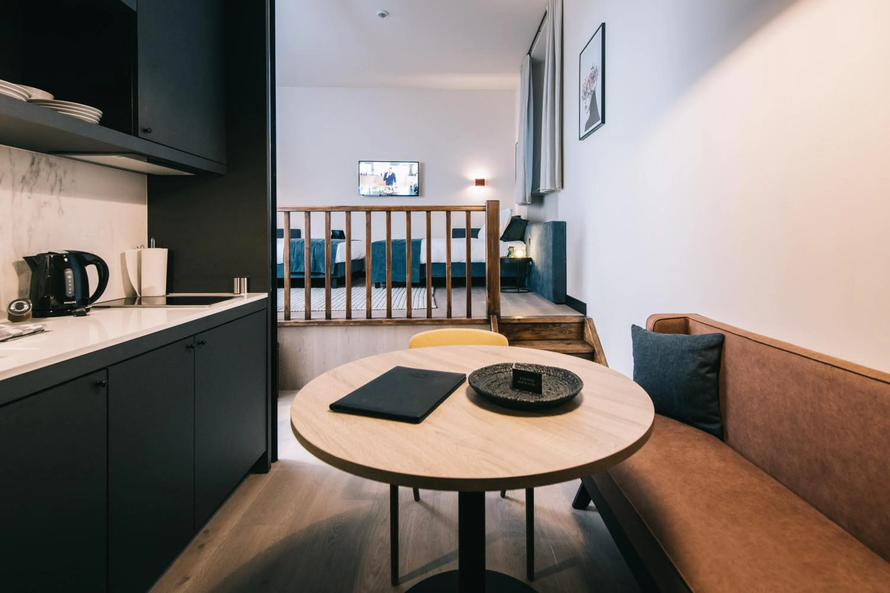 Bed in Getaway Studios Gent