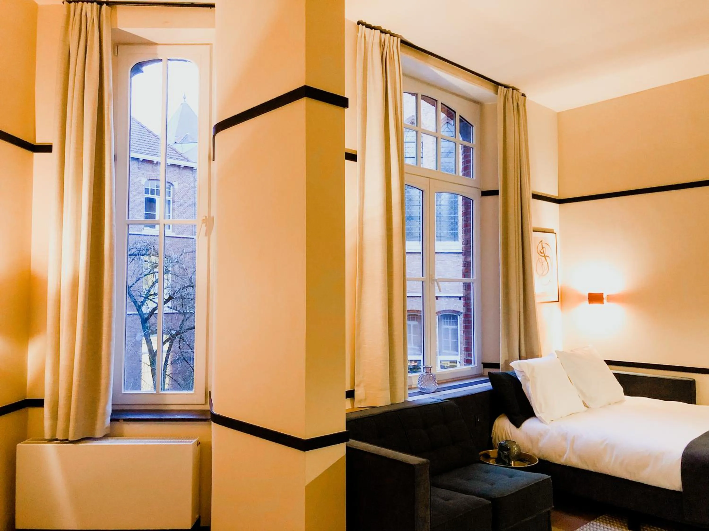 Bed in Getaway Studios Gent