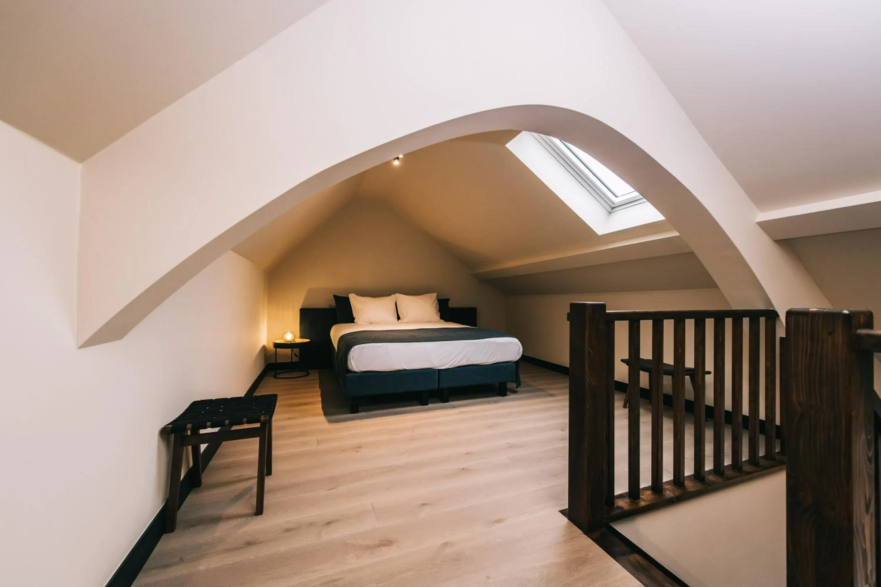 Bed in Getaway Studios Gent