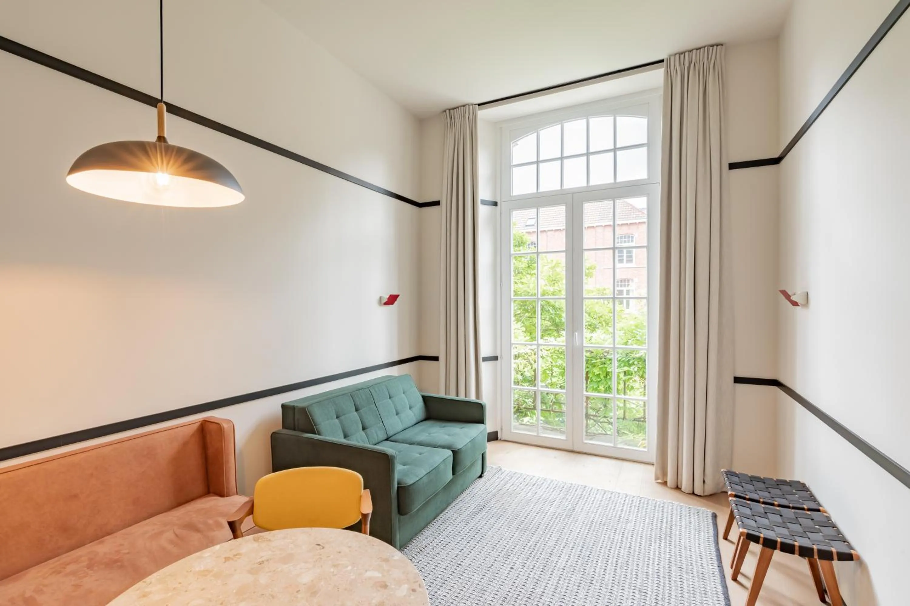 Bed in Getaway Studios Gent