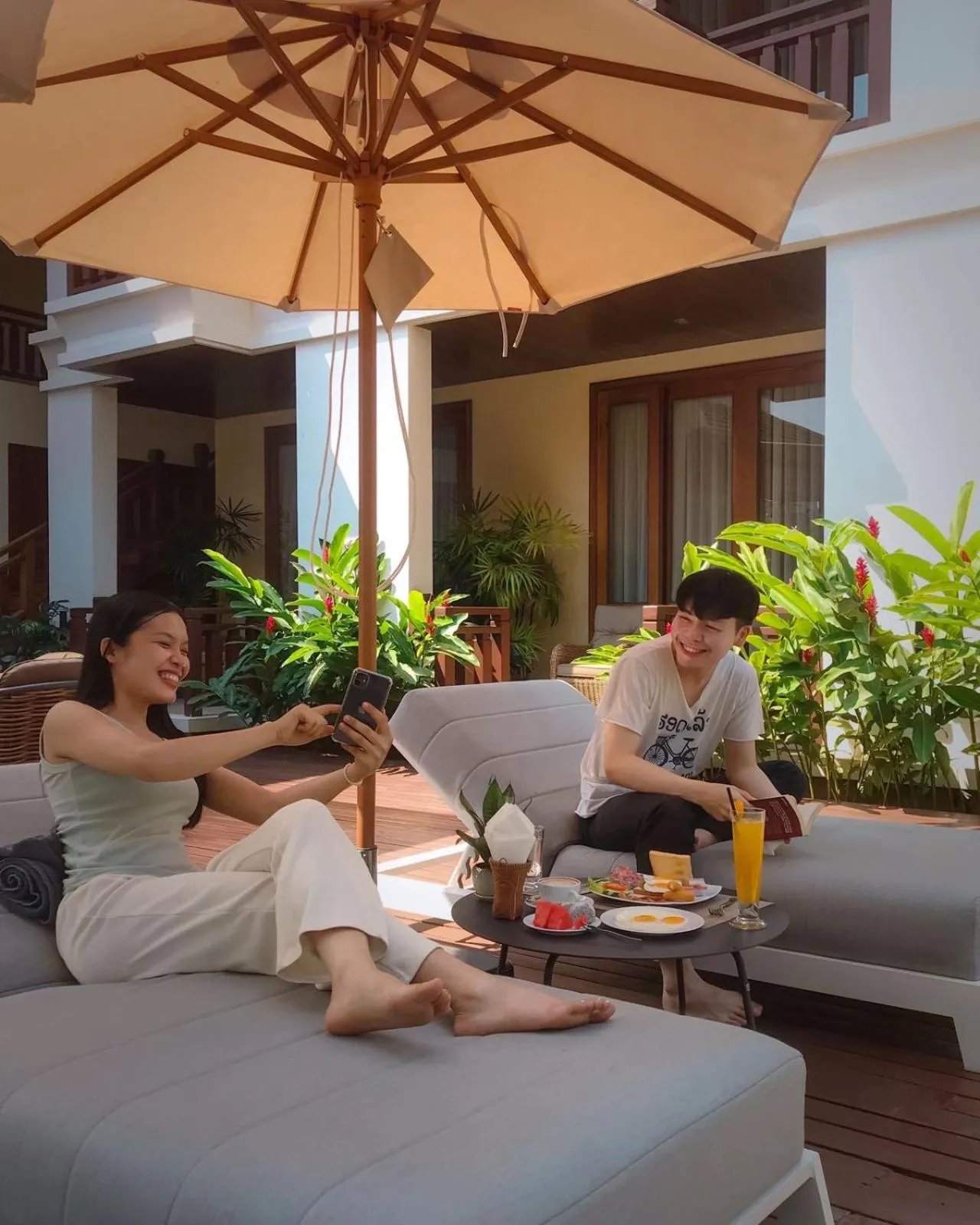 People in Athena Hotel