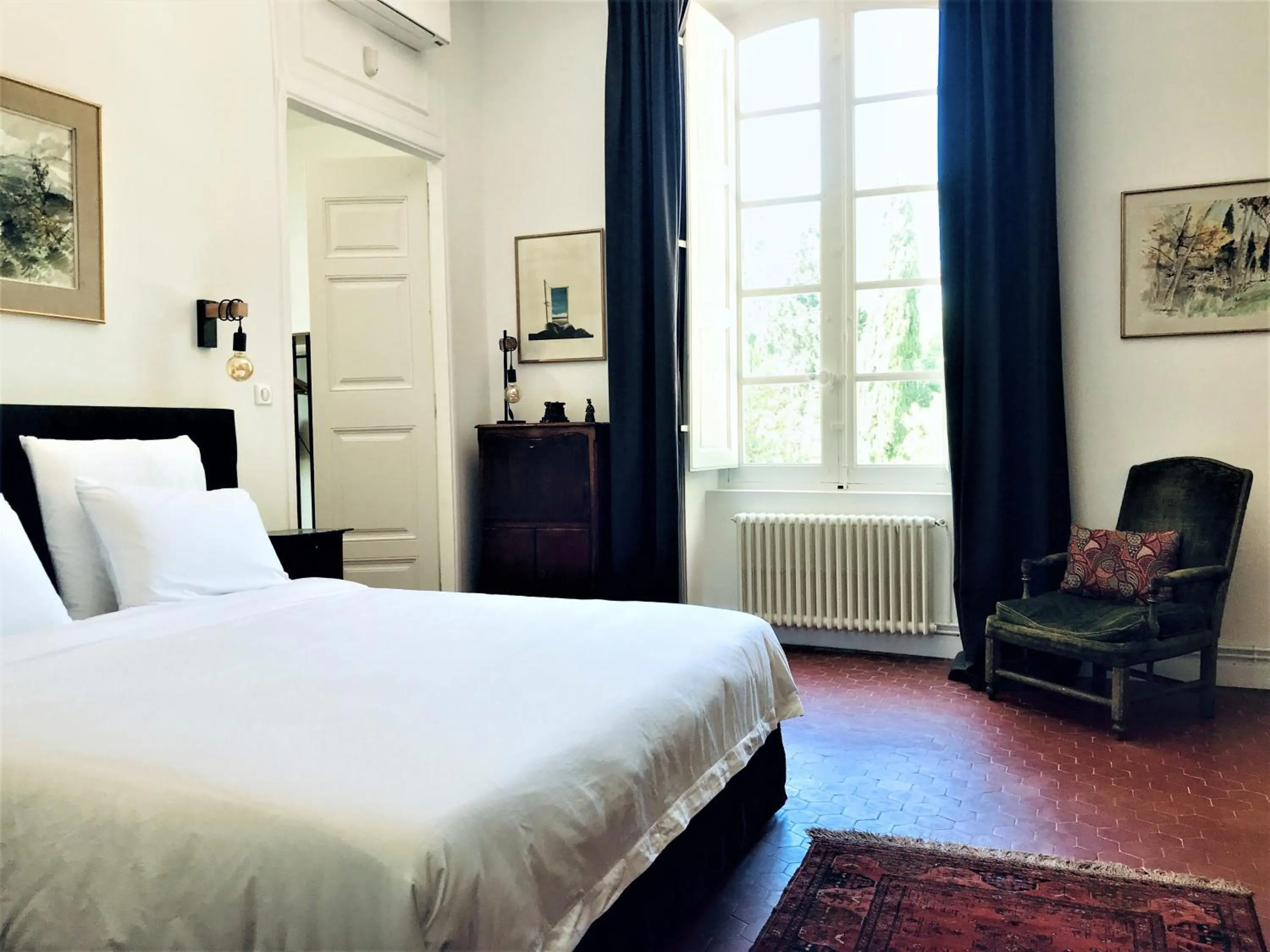 Bed in Château de Saint-Girons - Luxury Guest House in Provence