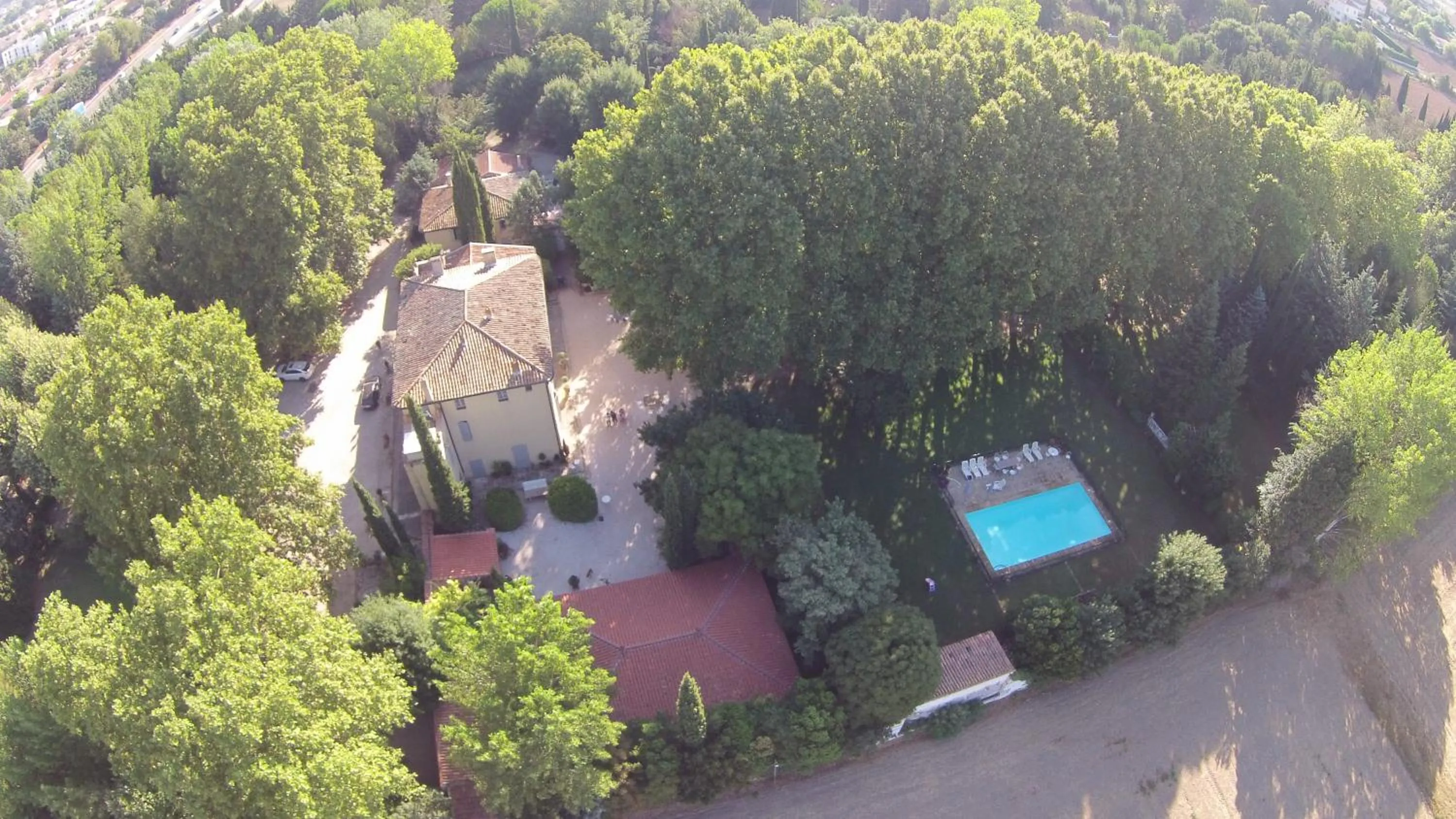 Bird's eye view in Château de Saint-Girons - Luxury Guest House in Provence