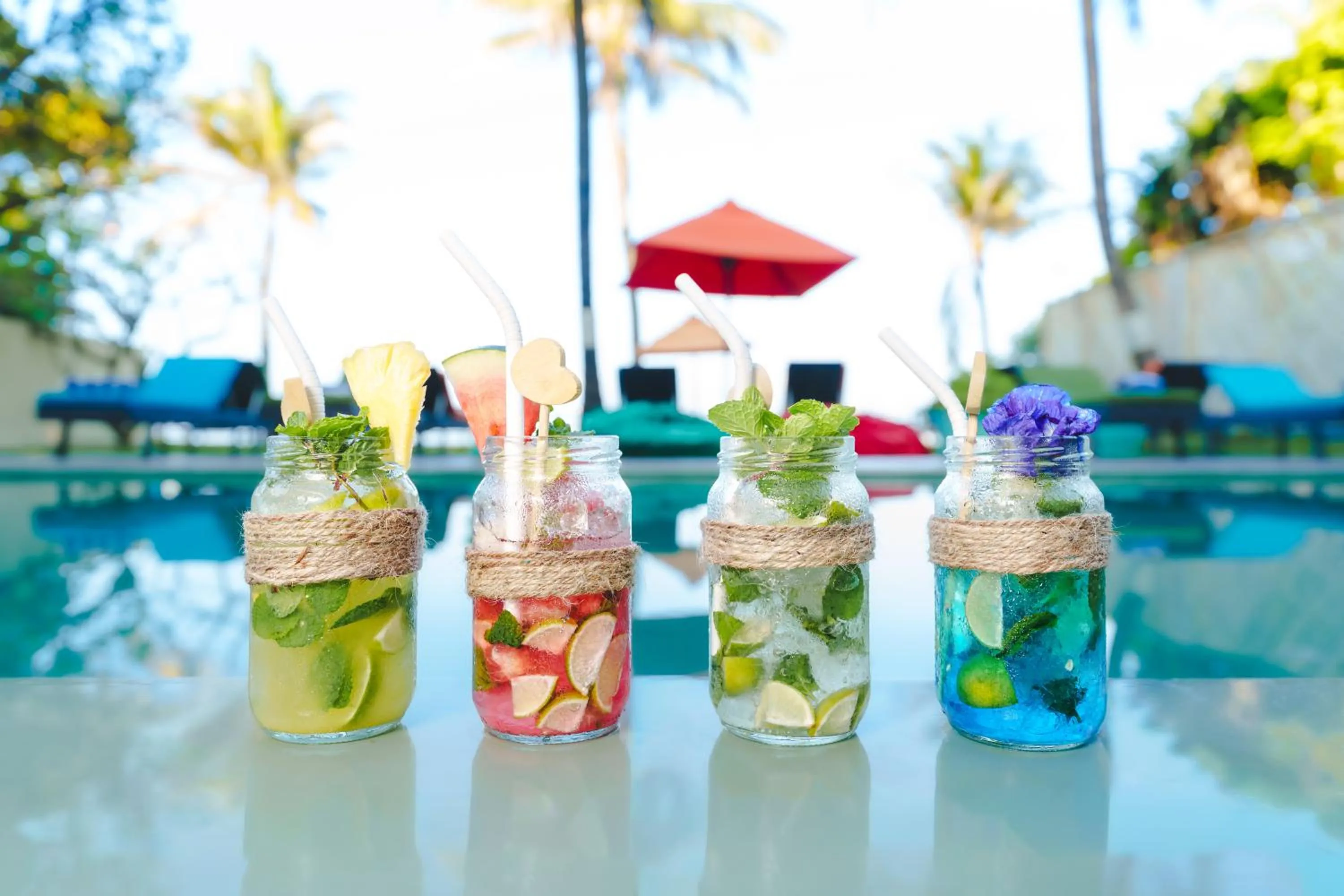 Pool view in Hotel J Negombo