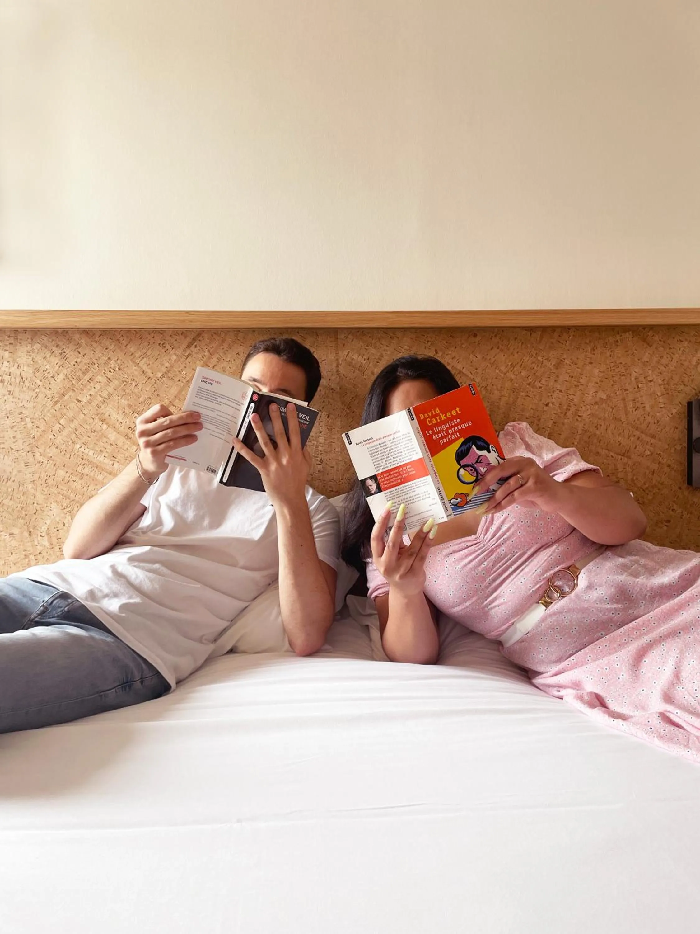 People, Bed in Greet Hotel Colmar