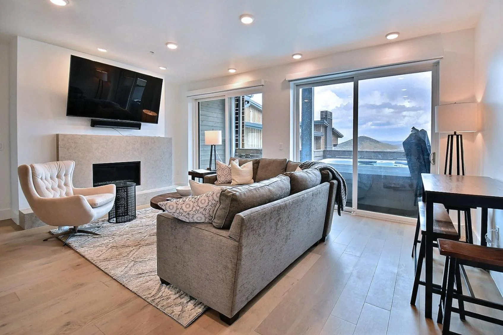 Living room in Apex at Park City, A Vail Resorts Property
