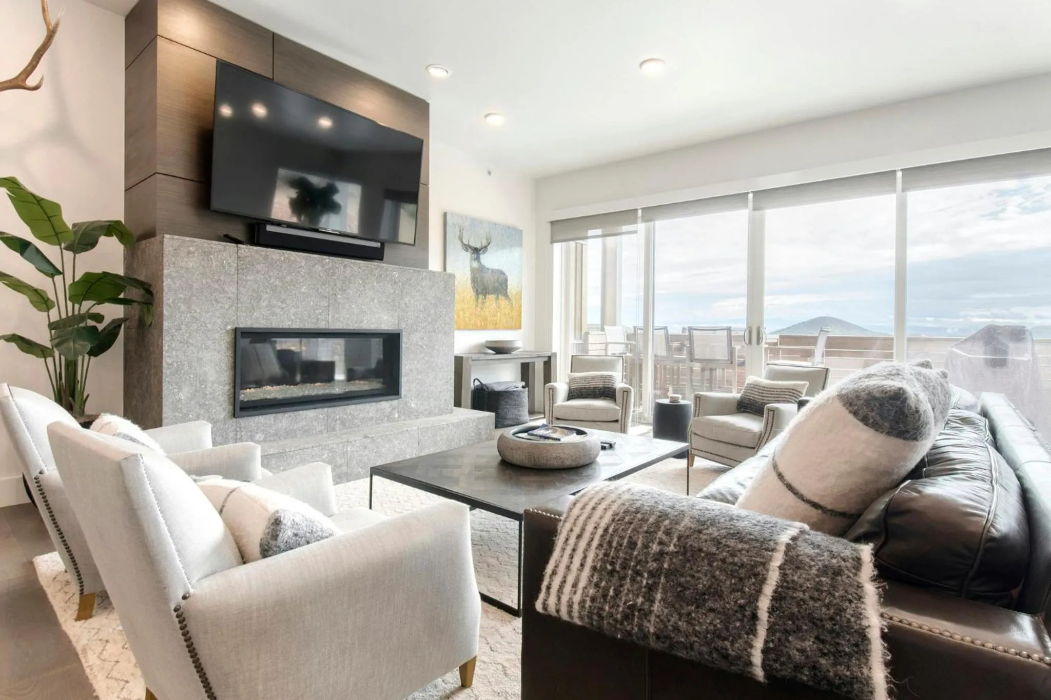 Living room in Apex at Park City, A Vail Resorts Property