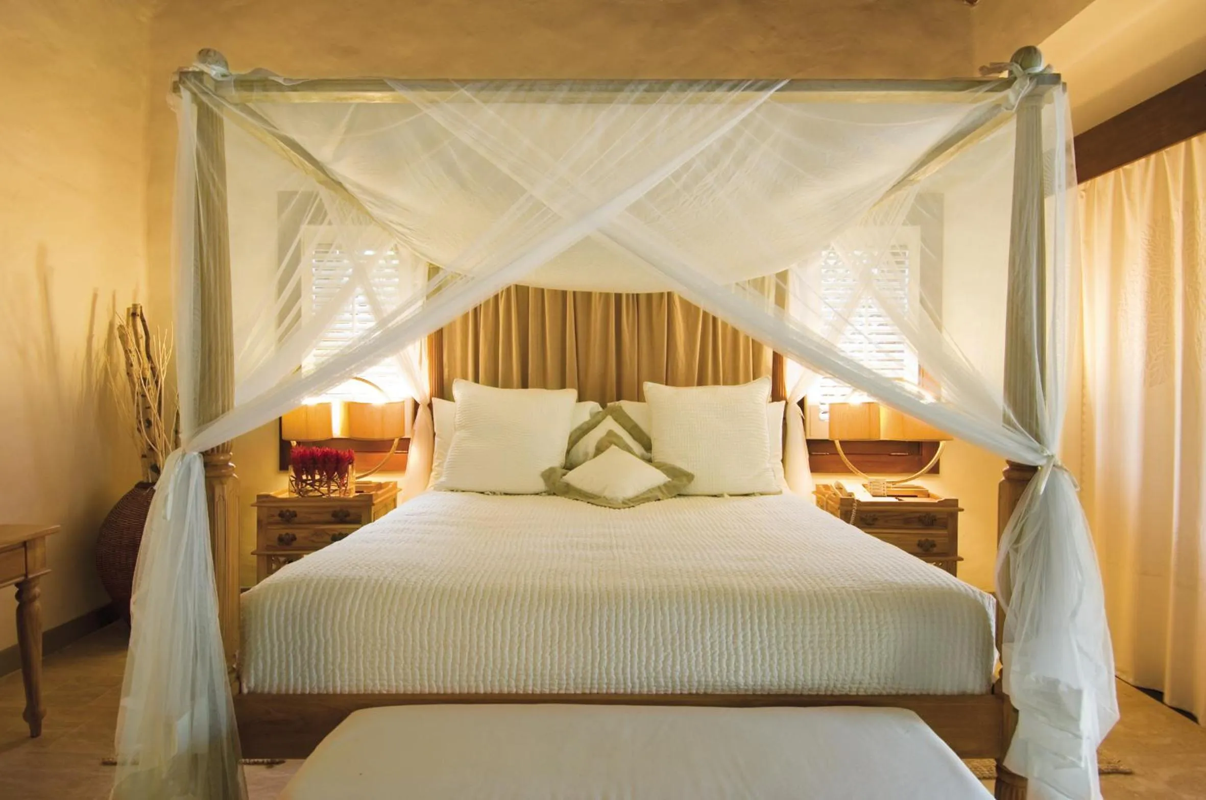 Bed in Canouan Estate Resort & Villas