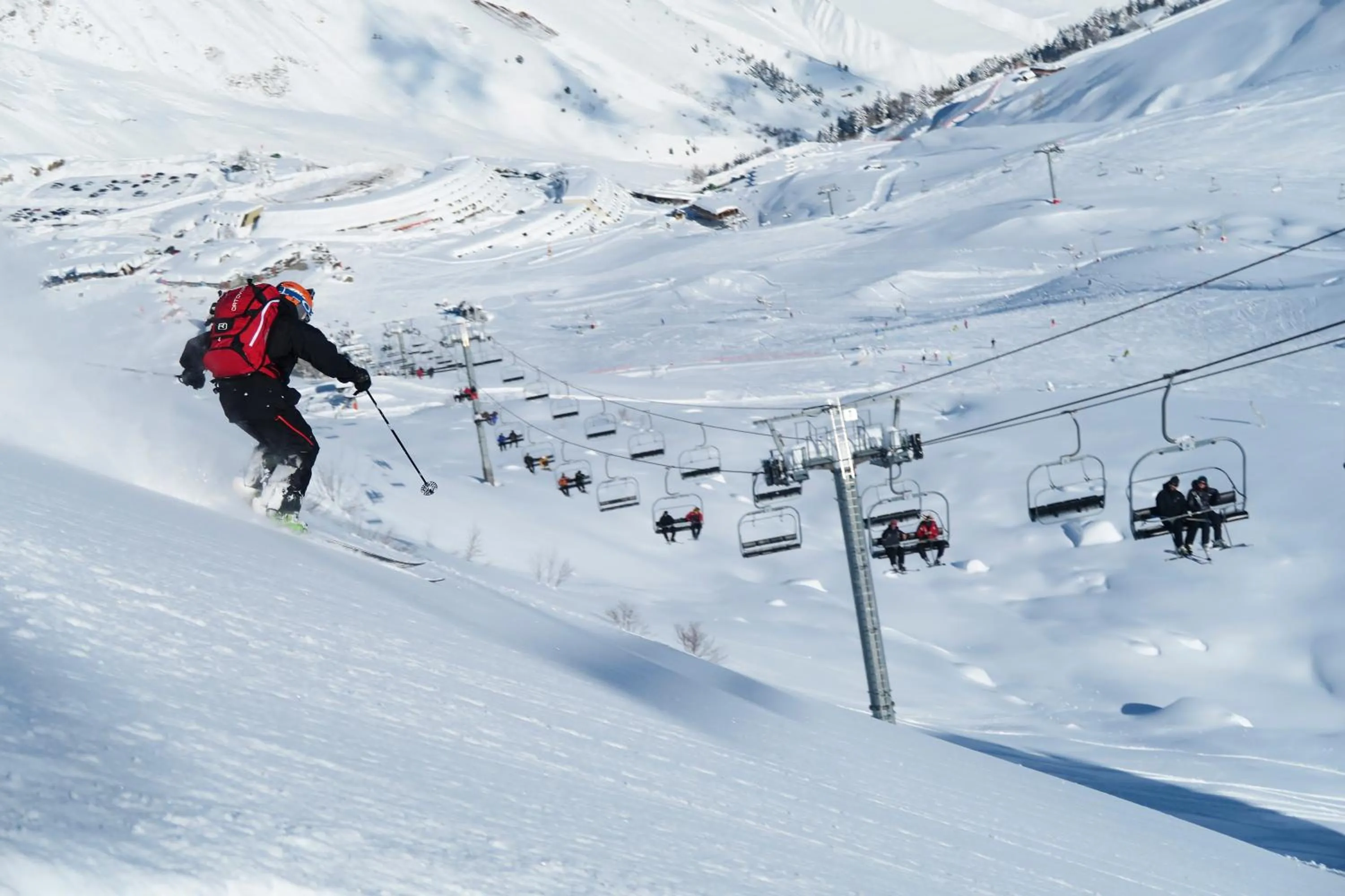 Skiing in Lagrange Vacances L’Écrin du Badet