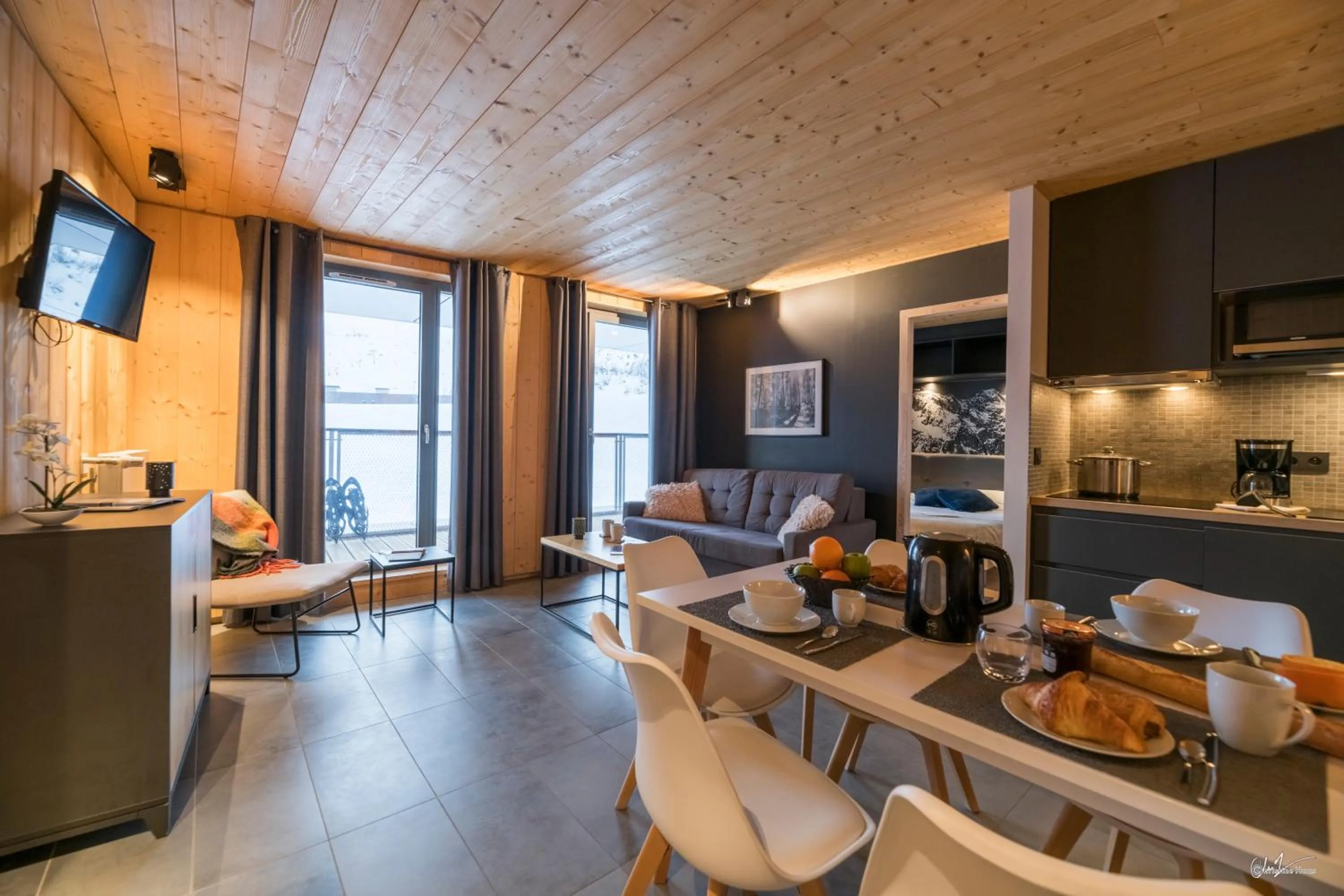 Living room in Lagrange Vacances L’Écrin du Badet