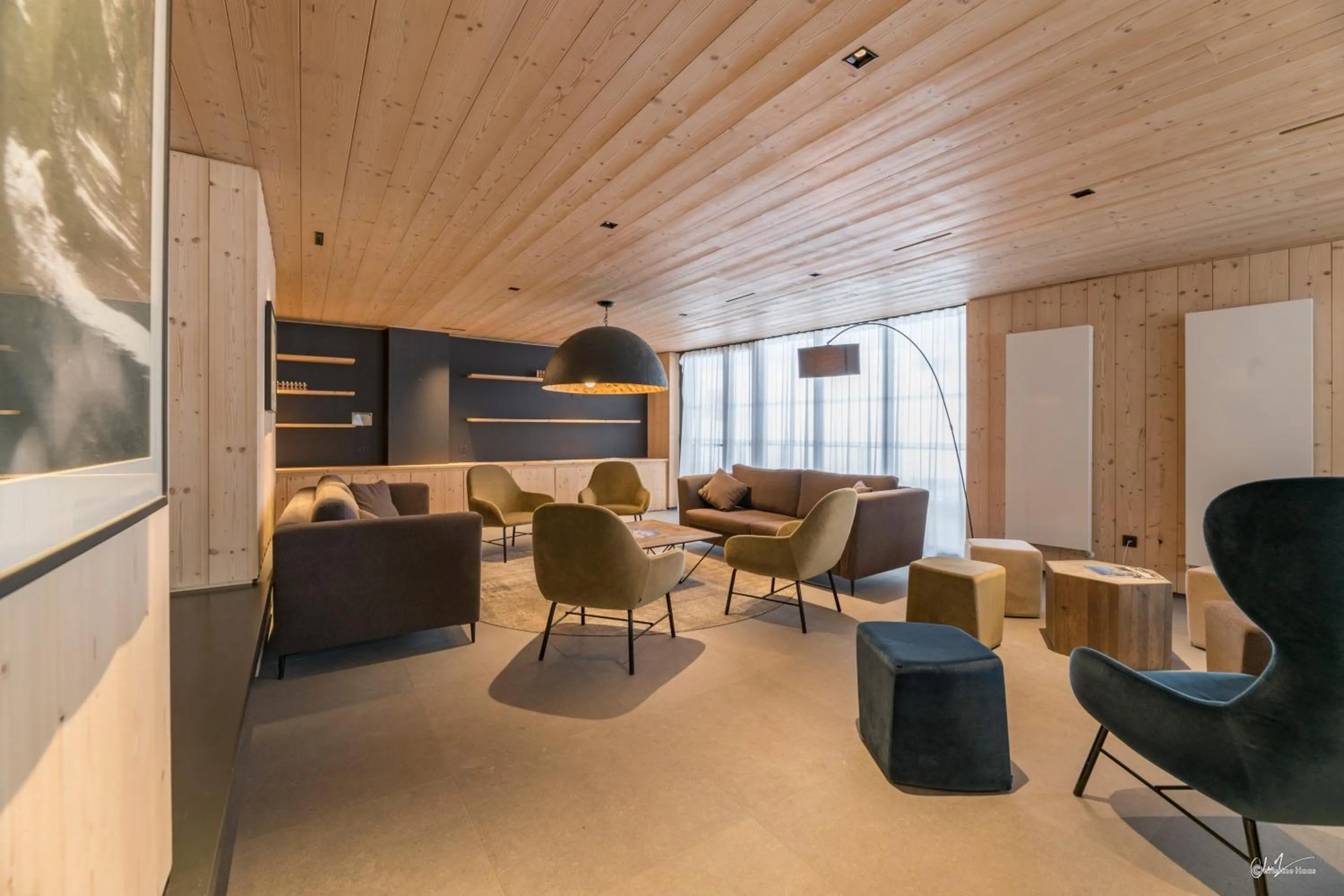 Lobby or reception in Lagrange Vacances L’Écrin du Badet