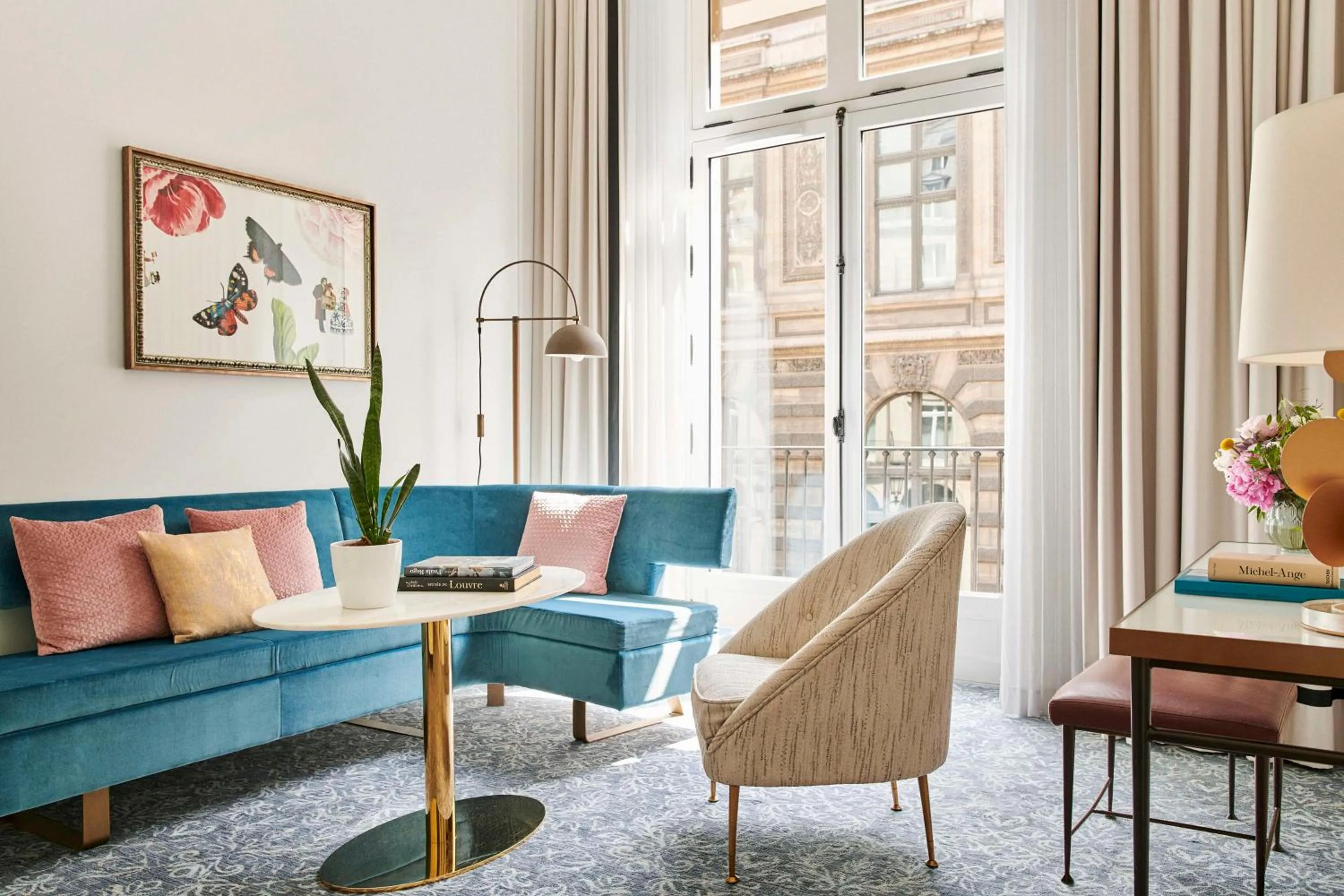 Photo of the whole room in Hôtel du Louvre, in The Unbound Collection by Hyatt