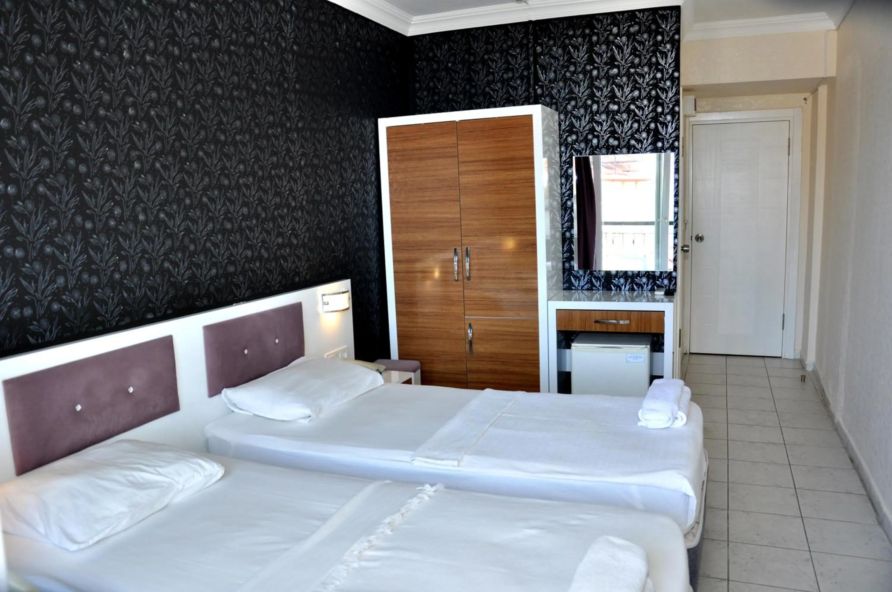 Bed in Saygılı Beach Hotel