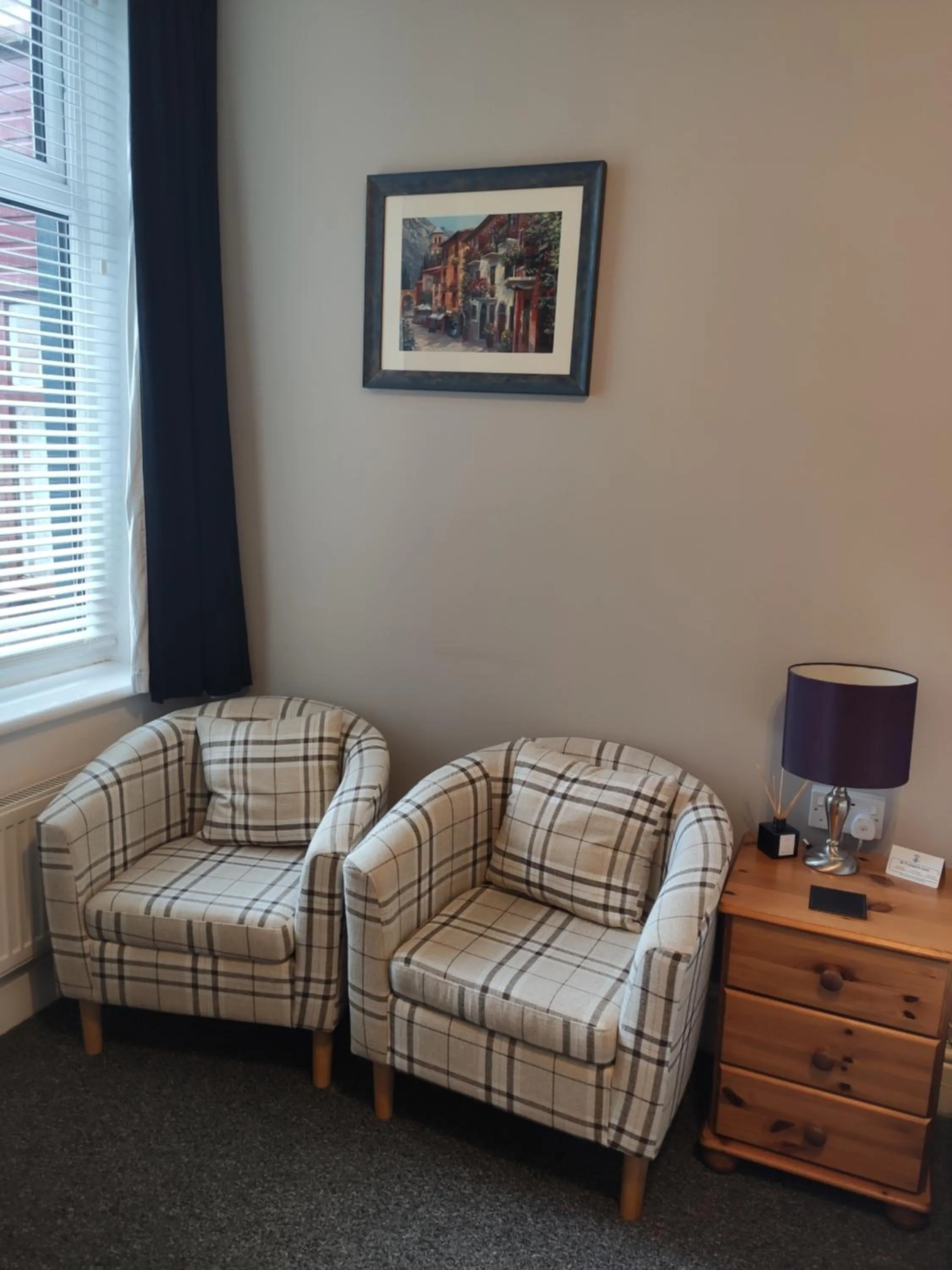 Seating area in Q Accommodation