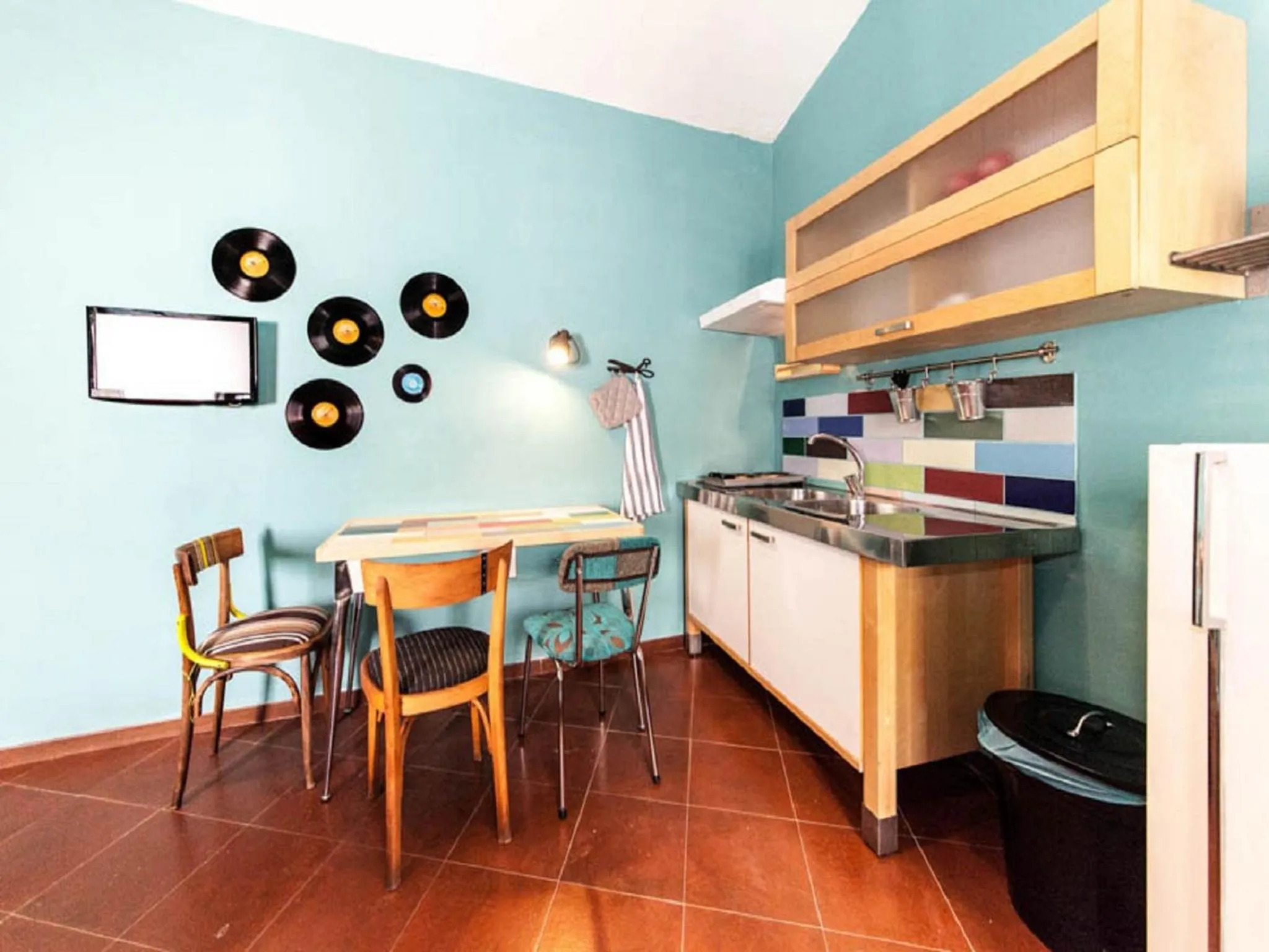 Kitchen or kitchenette in Signor Suite Colosseo