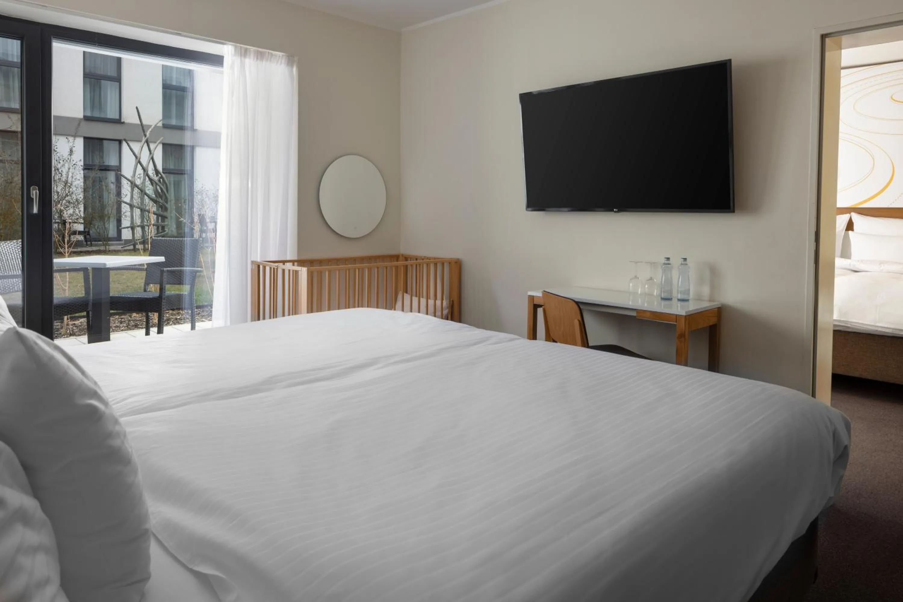 Bed in Hotel Golf Prague