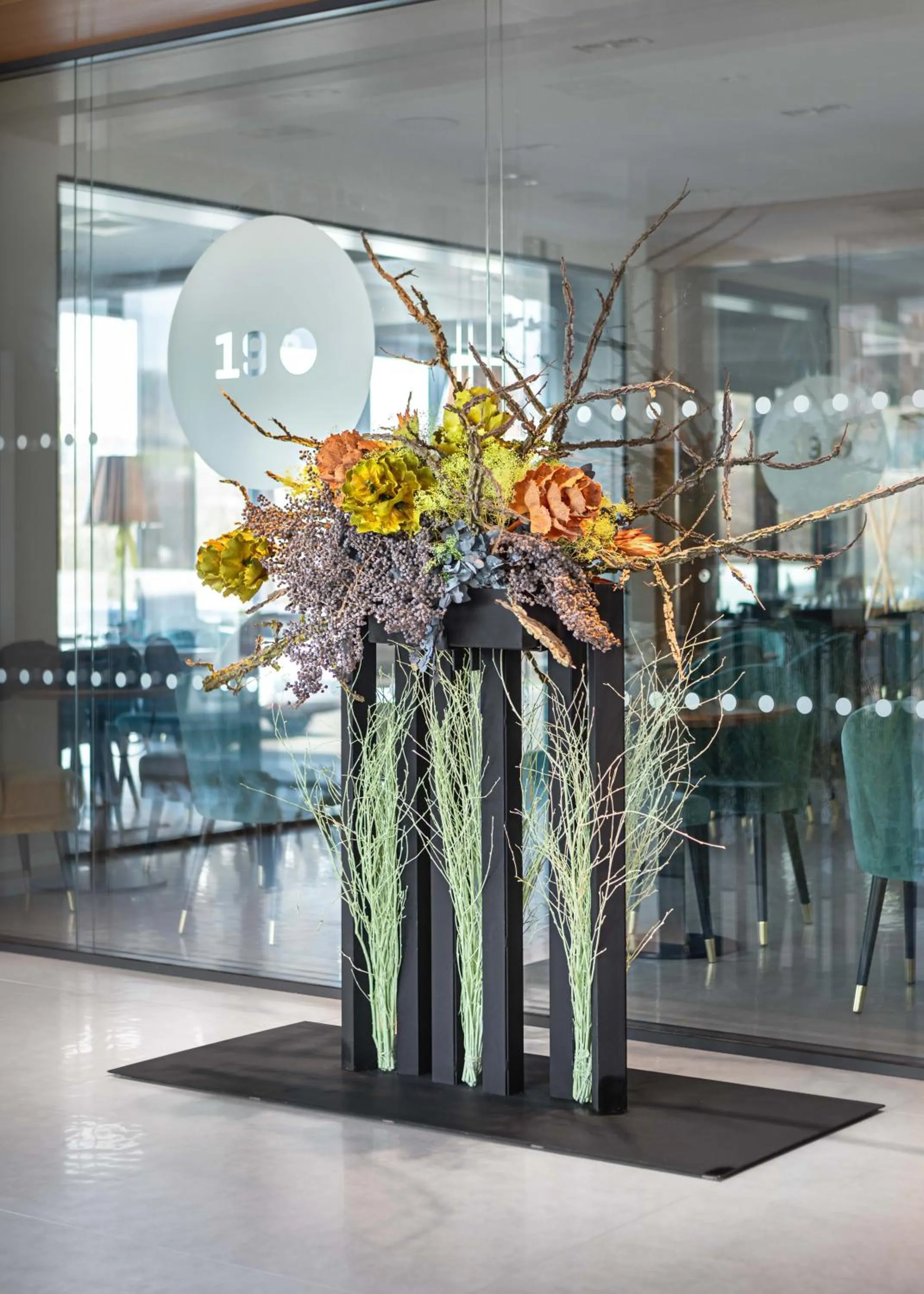 Decorative detail in Hotel Golf Prague