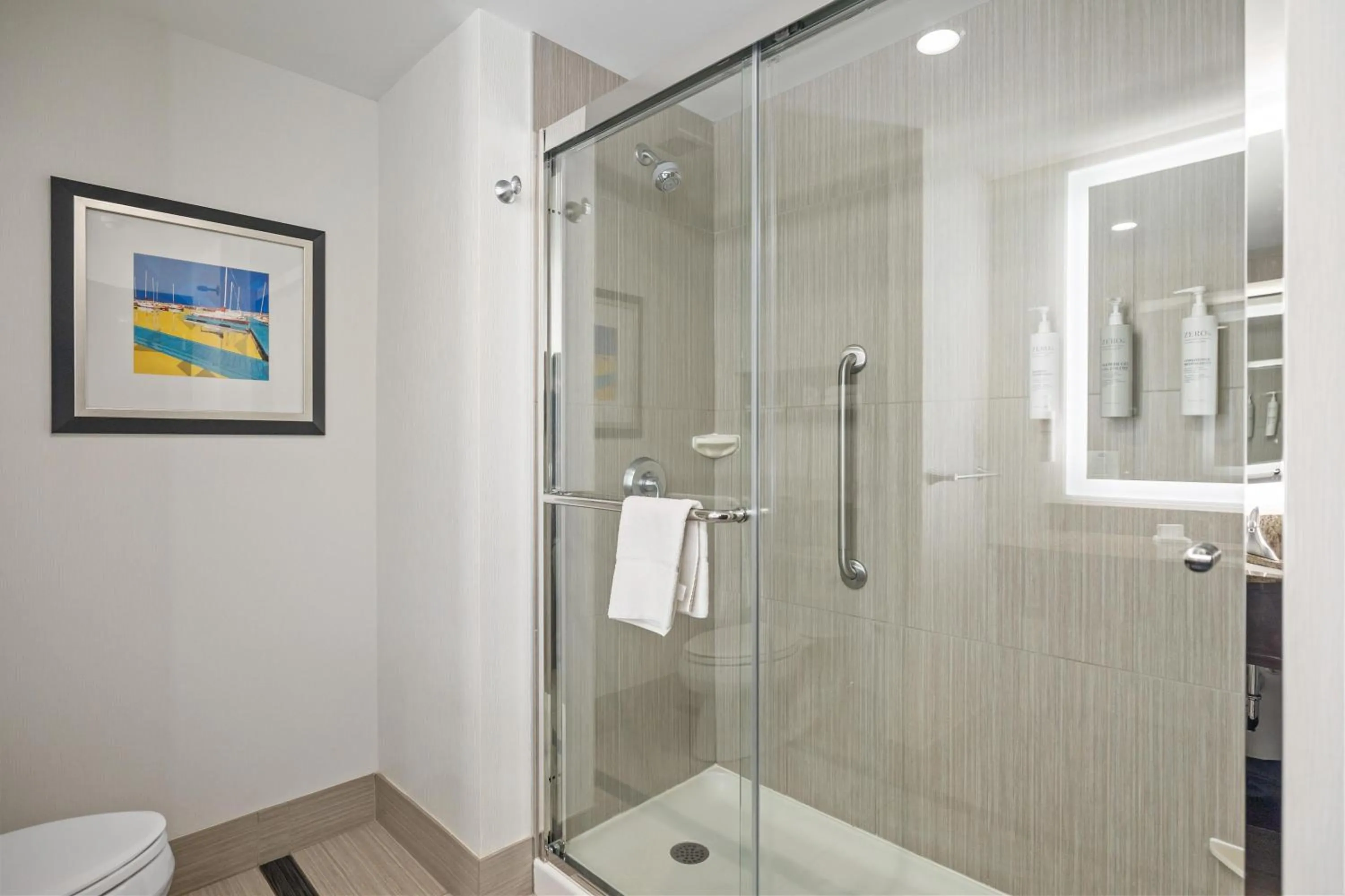 Bathroom in Hampton Inn by Hilton Winnipeg