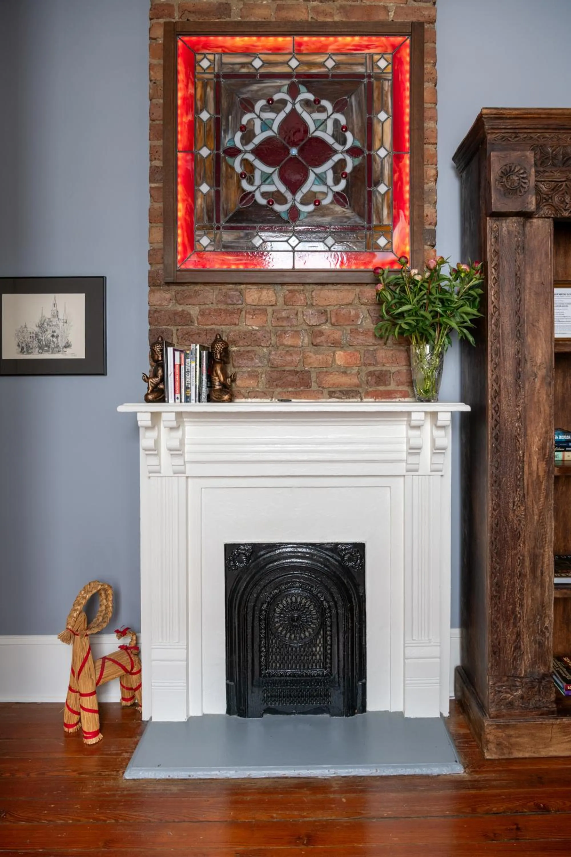 Decorative detail in Luxury Historic Shotgun Home in Lower Garden District