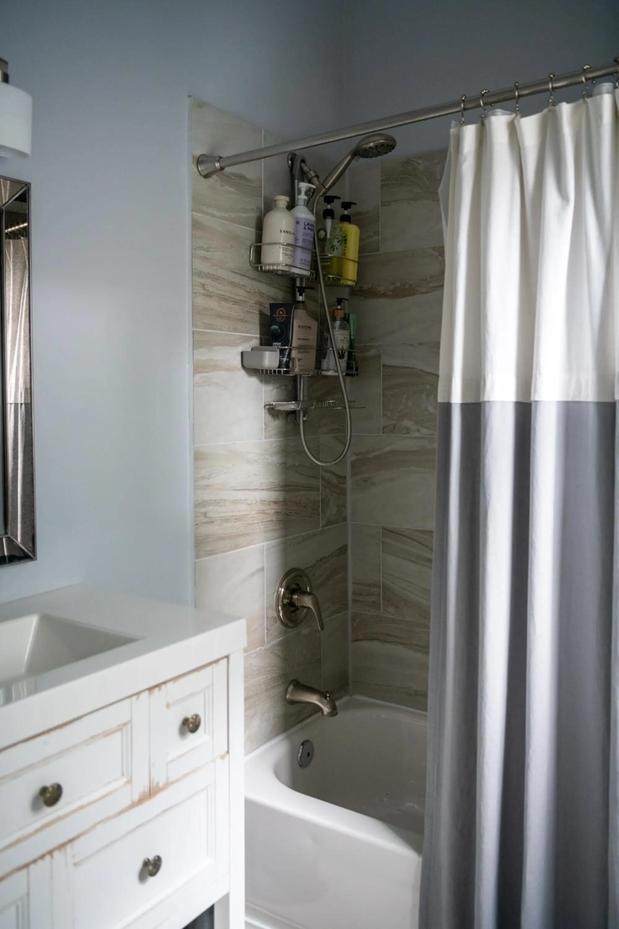 Shower in Luxury Historic Shotgun Home in Lower Garden District