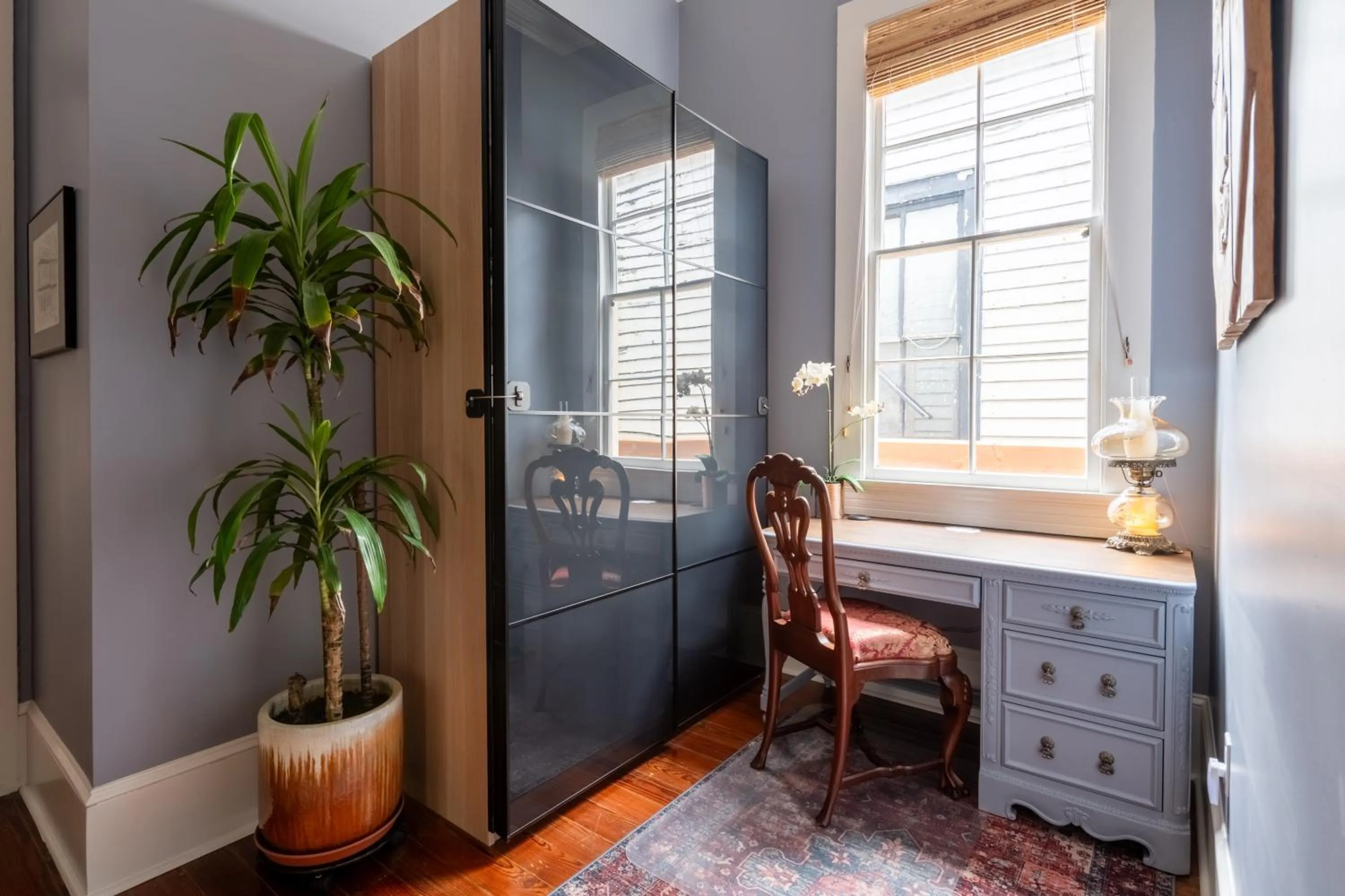 Seating area in Luxury Historic Shotgun Home in Lower Garden District