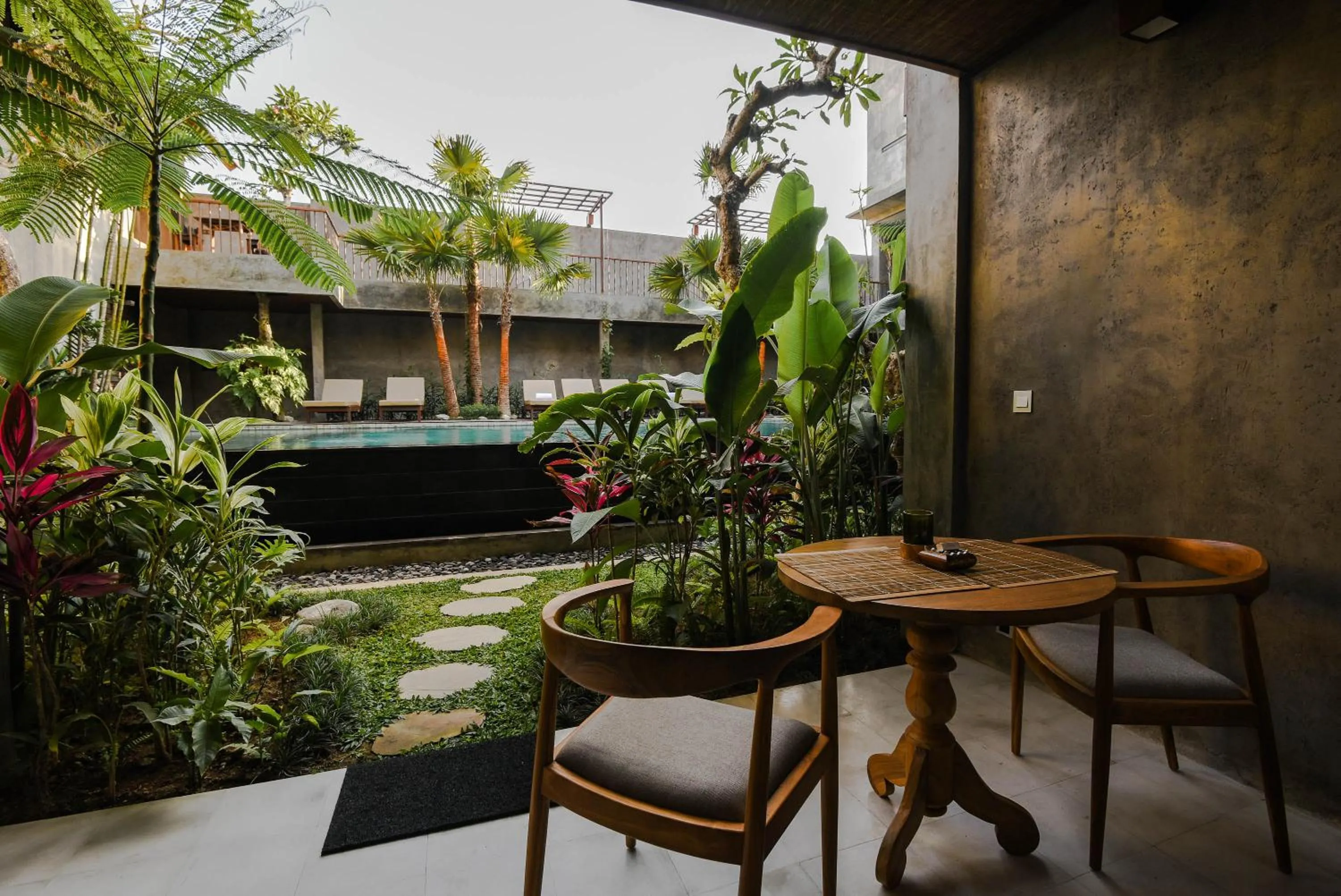 Patio in Purana Suite Ubud