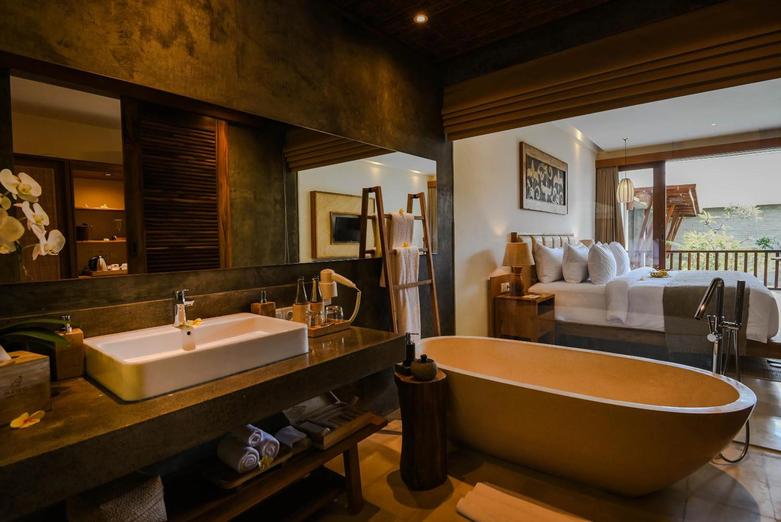 Bathroom in Purana Suite Ubud