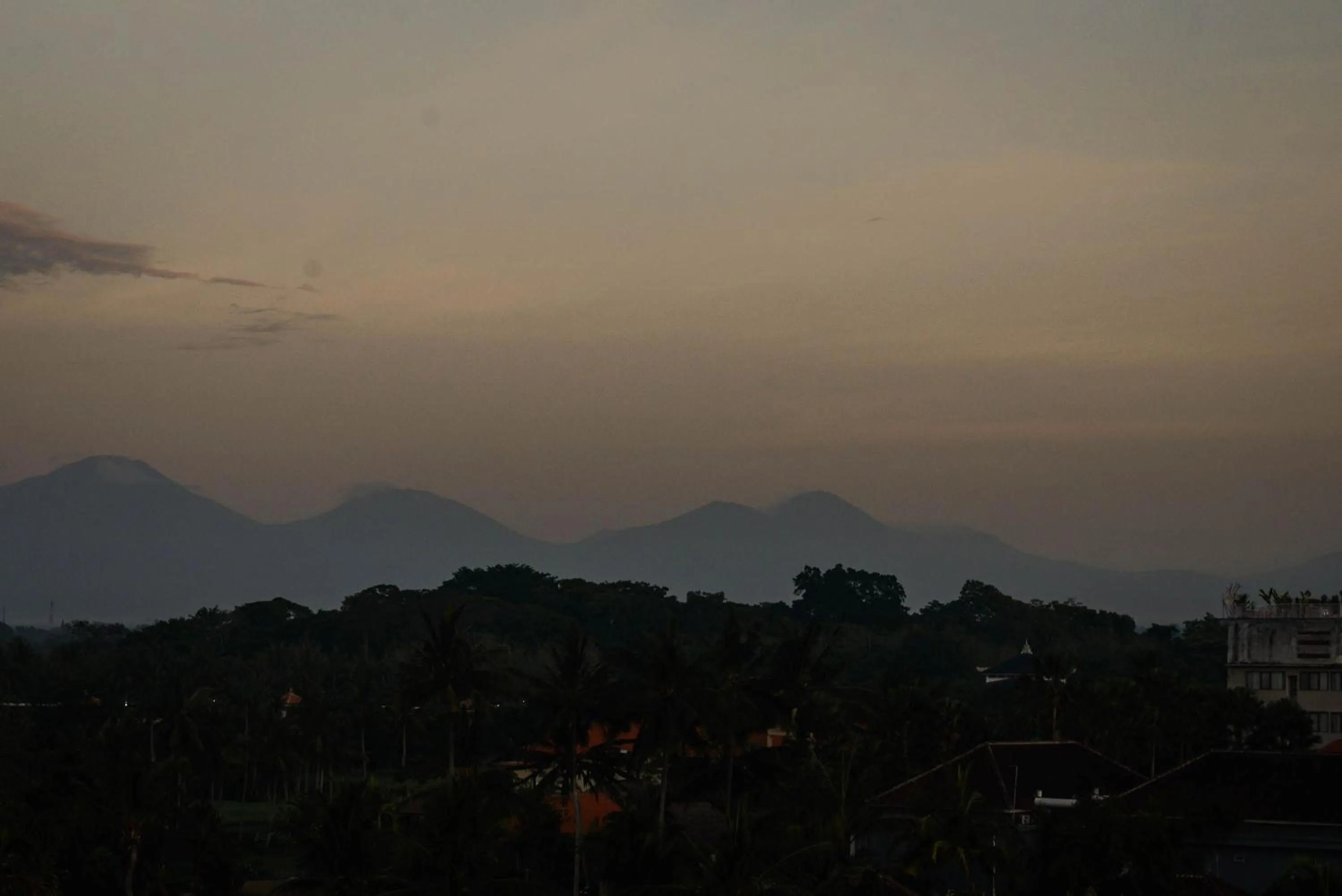 Mountain view in Purana Suite Ubud